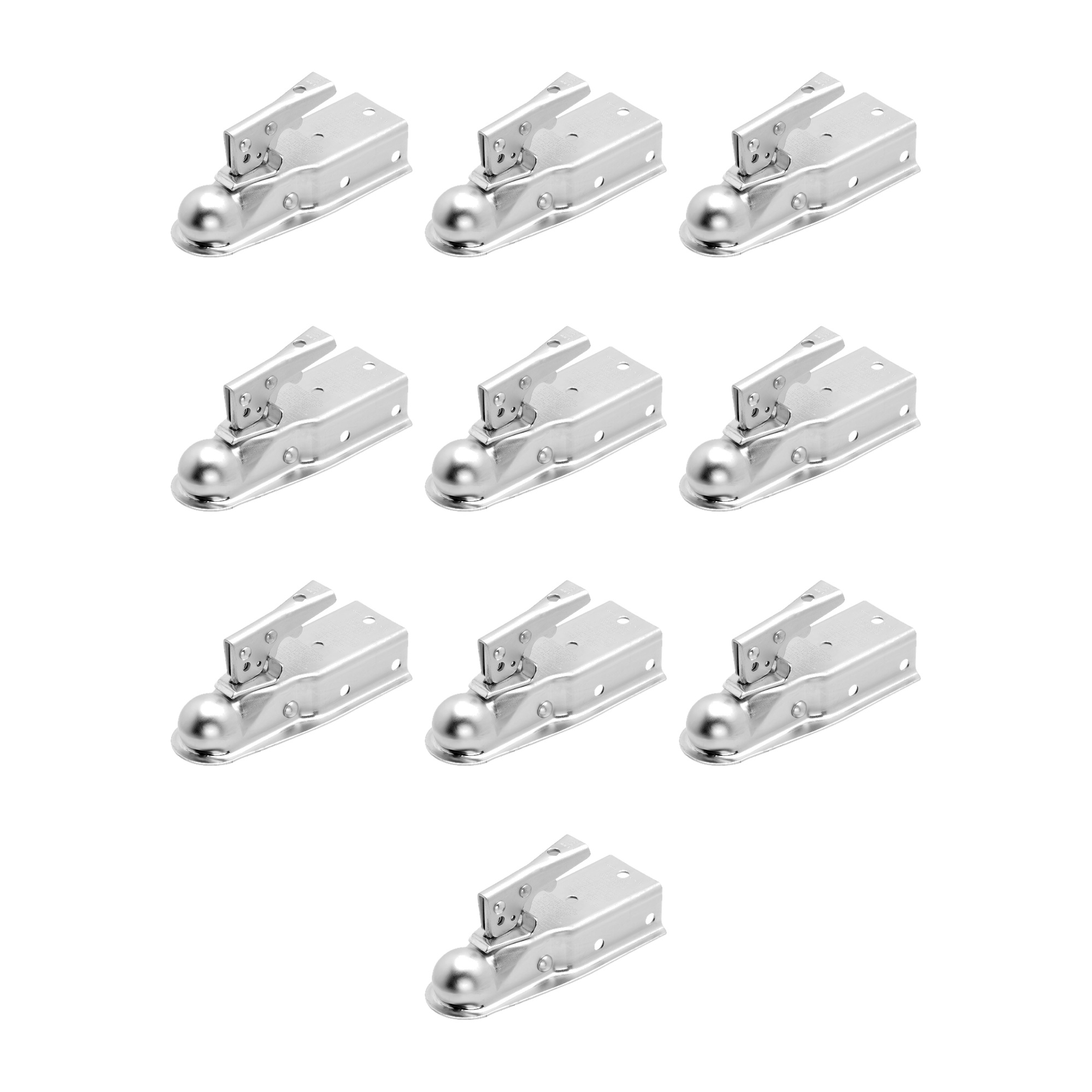 Fulton (10-Pack) Straight Coupler, 1-7/8 Inch Diameter, 2,000 lbs. Capacity, 2-1/2 Inch Channel, Silver thumbnail 0