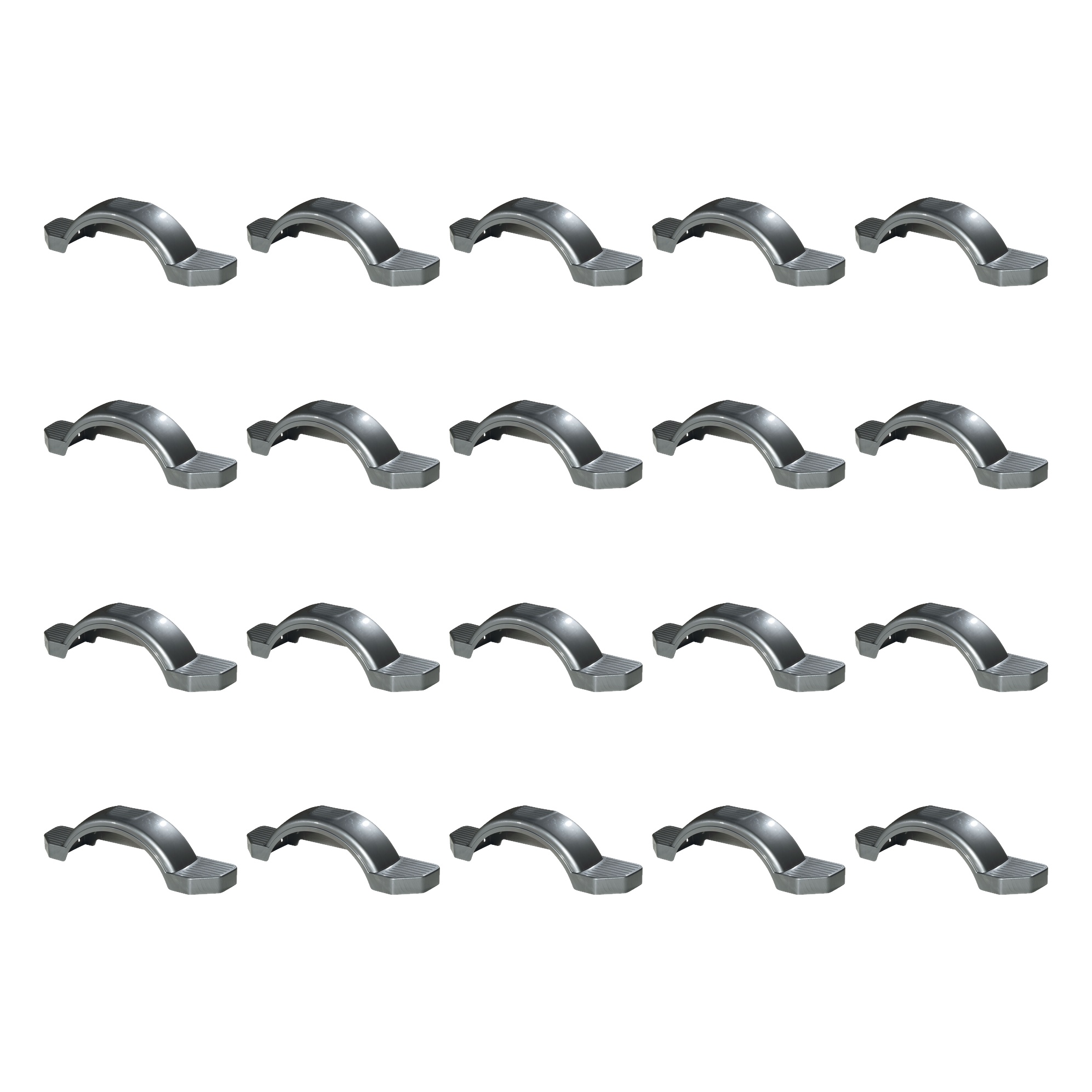 Fulton (20-Pack) Trailer Fender, 12 Inch Tire Size, Silver thumbnail 0