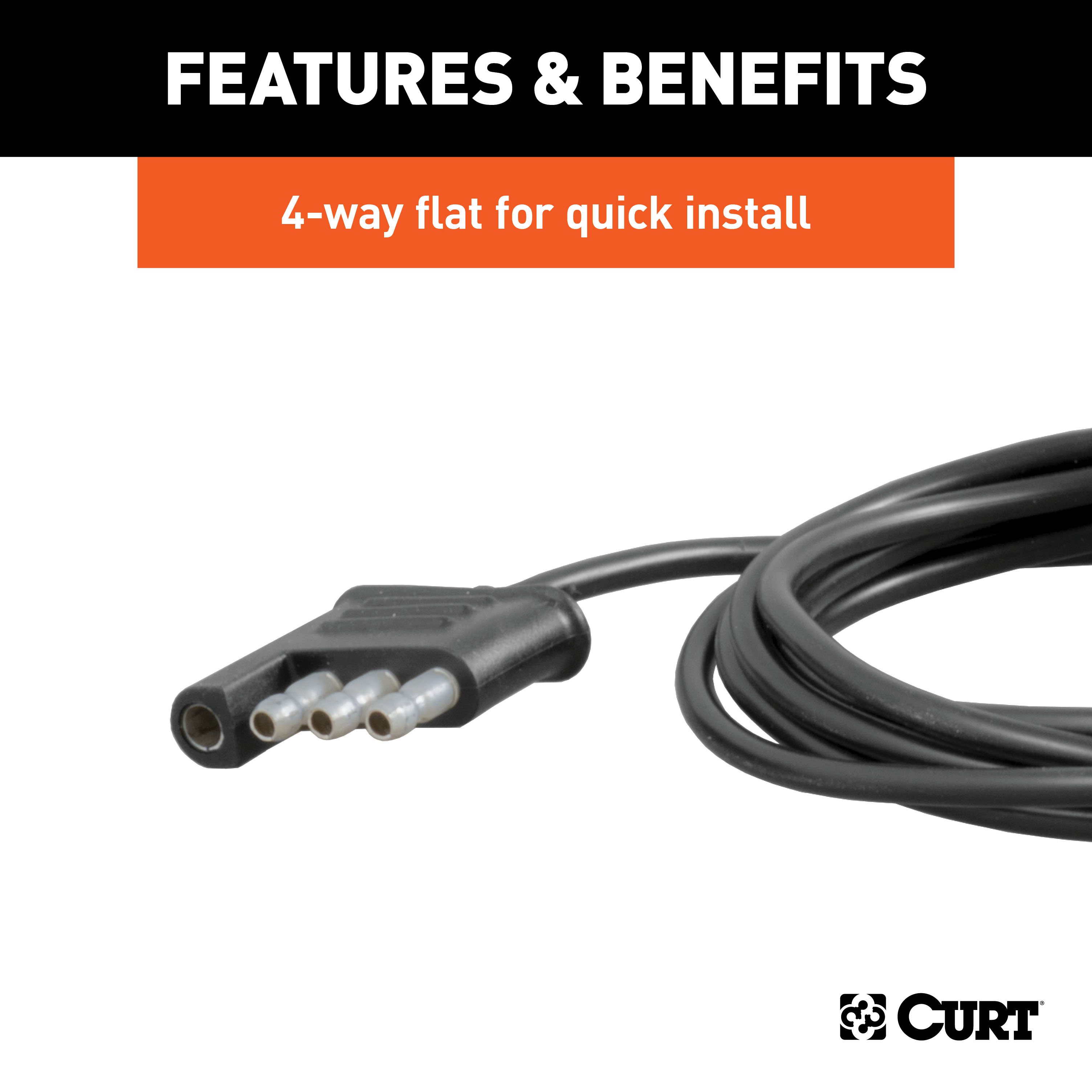 CURT Auxiliary LED Indicator Lights Light Bar thumbnail 4