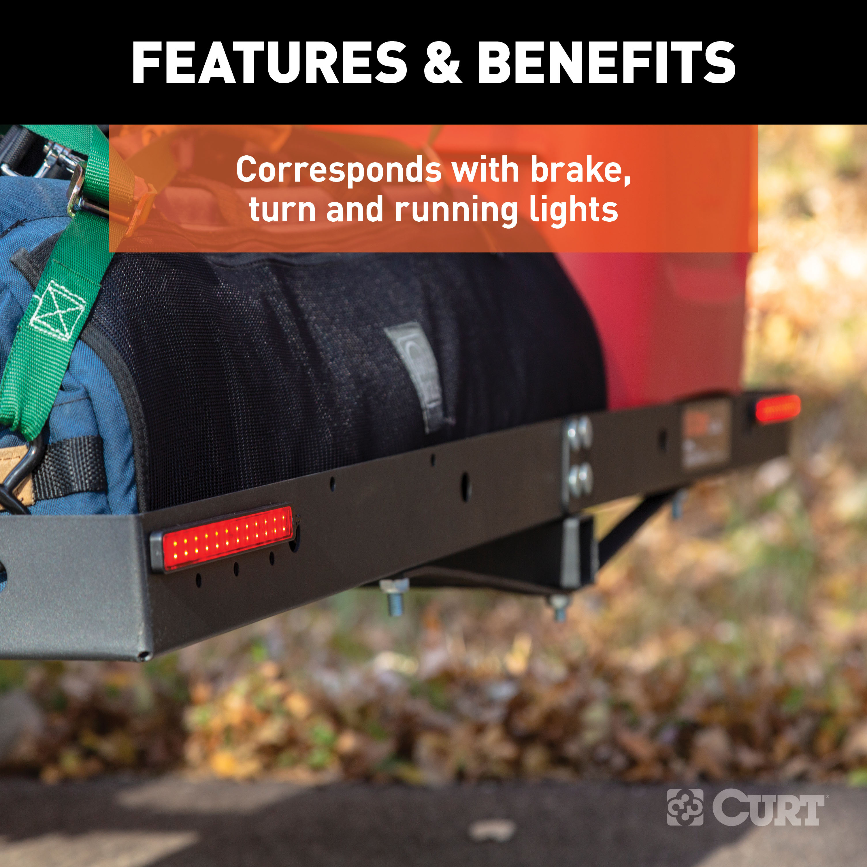 CURT Auxiliary LED Indicator Lights Light Bar thumbnail 6
