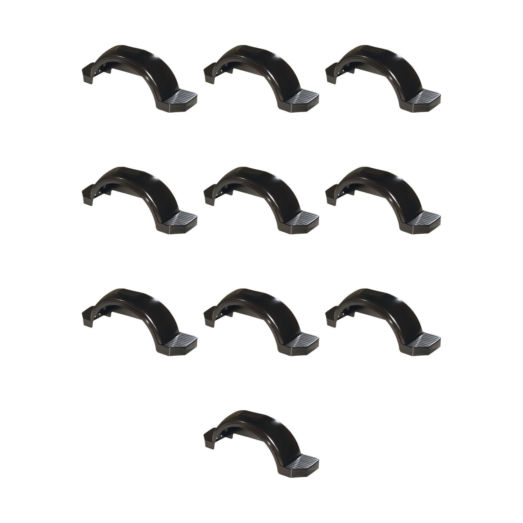 Fulton (10-Pack) Trailer Fender, 15 Inch Tire Size, Black thumbnail 0