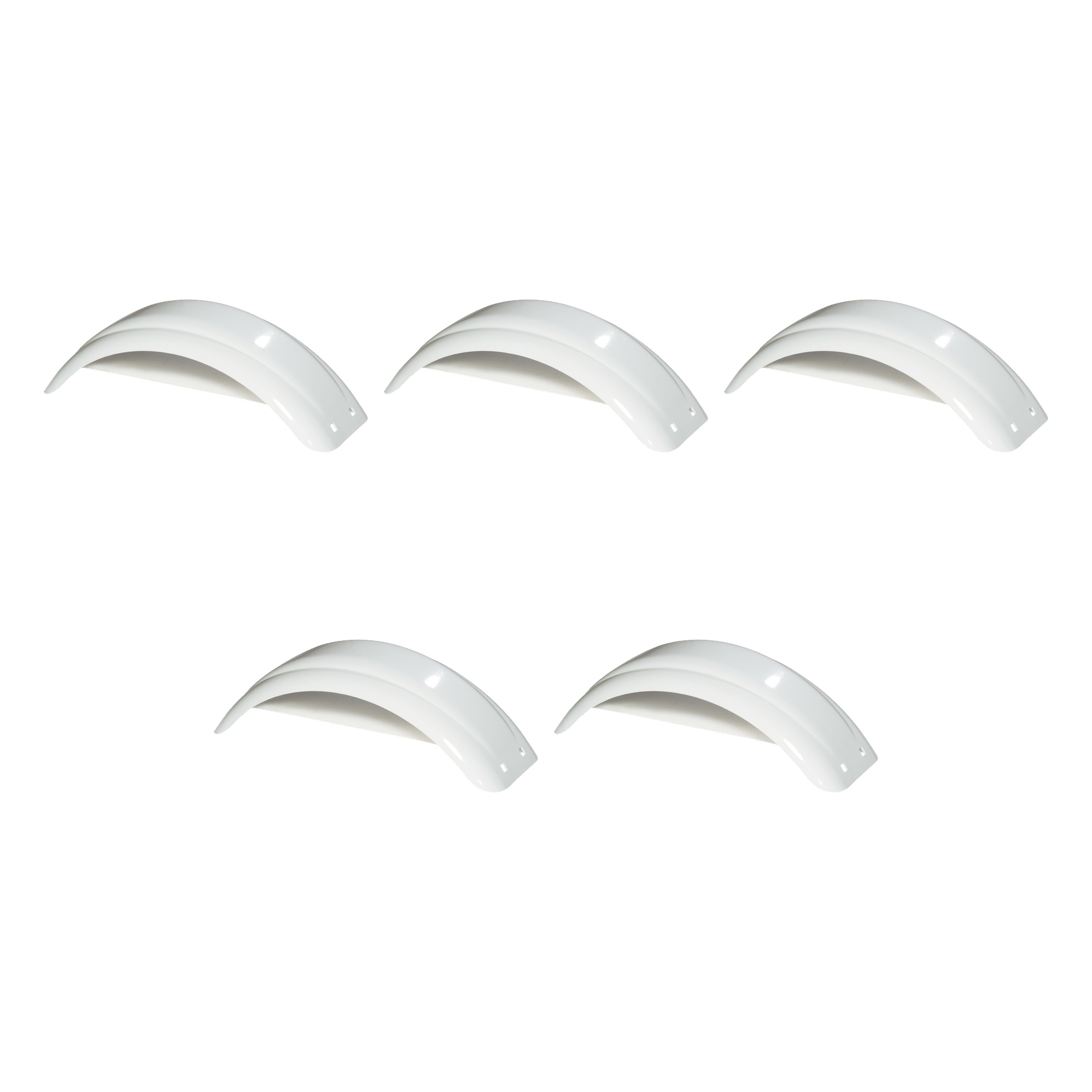 Fulton (5-Pack) Trailer Fender, 8 Inch - 12 Inch Tire Size, White thumbnail 0