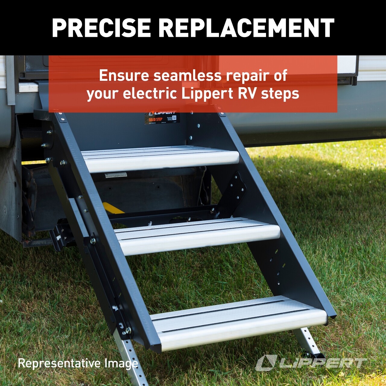 Lippert Gear Plate Replacement Kit for Single & Double Electric RV Steps #301696 thumbnail 3