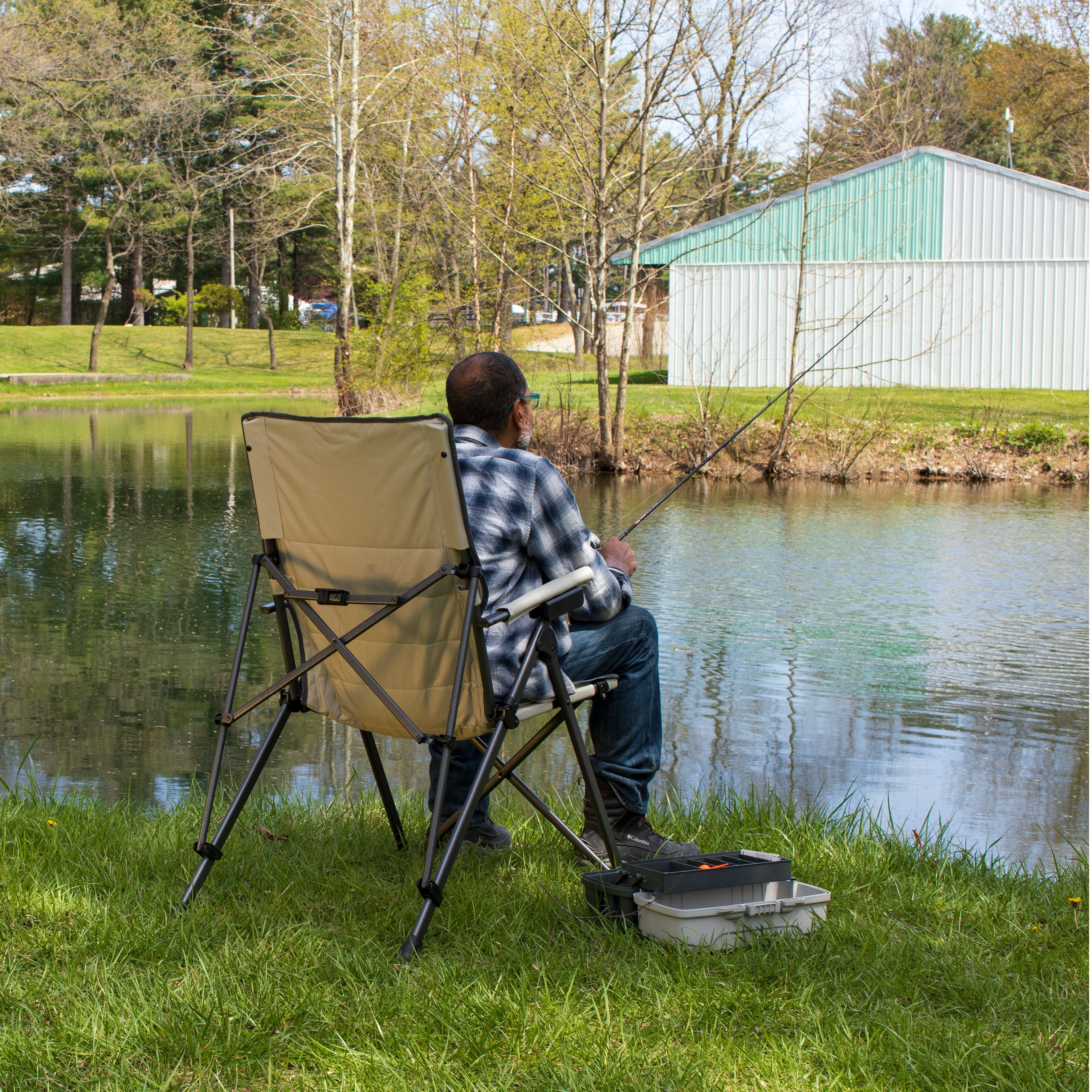 Lippert Sun Soaker Reclining Camping Chair - Sand thumbnail 9