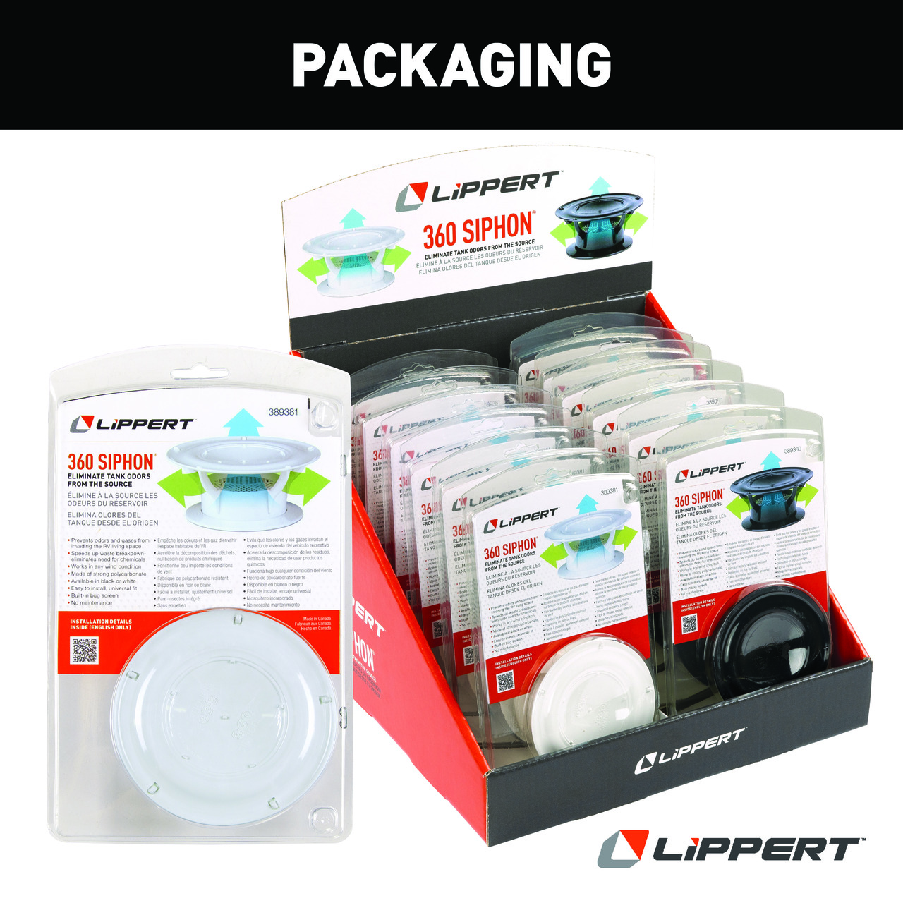 Lippert 360 Siphon RV Roof Vent Cap - White thumbnail 8