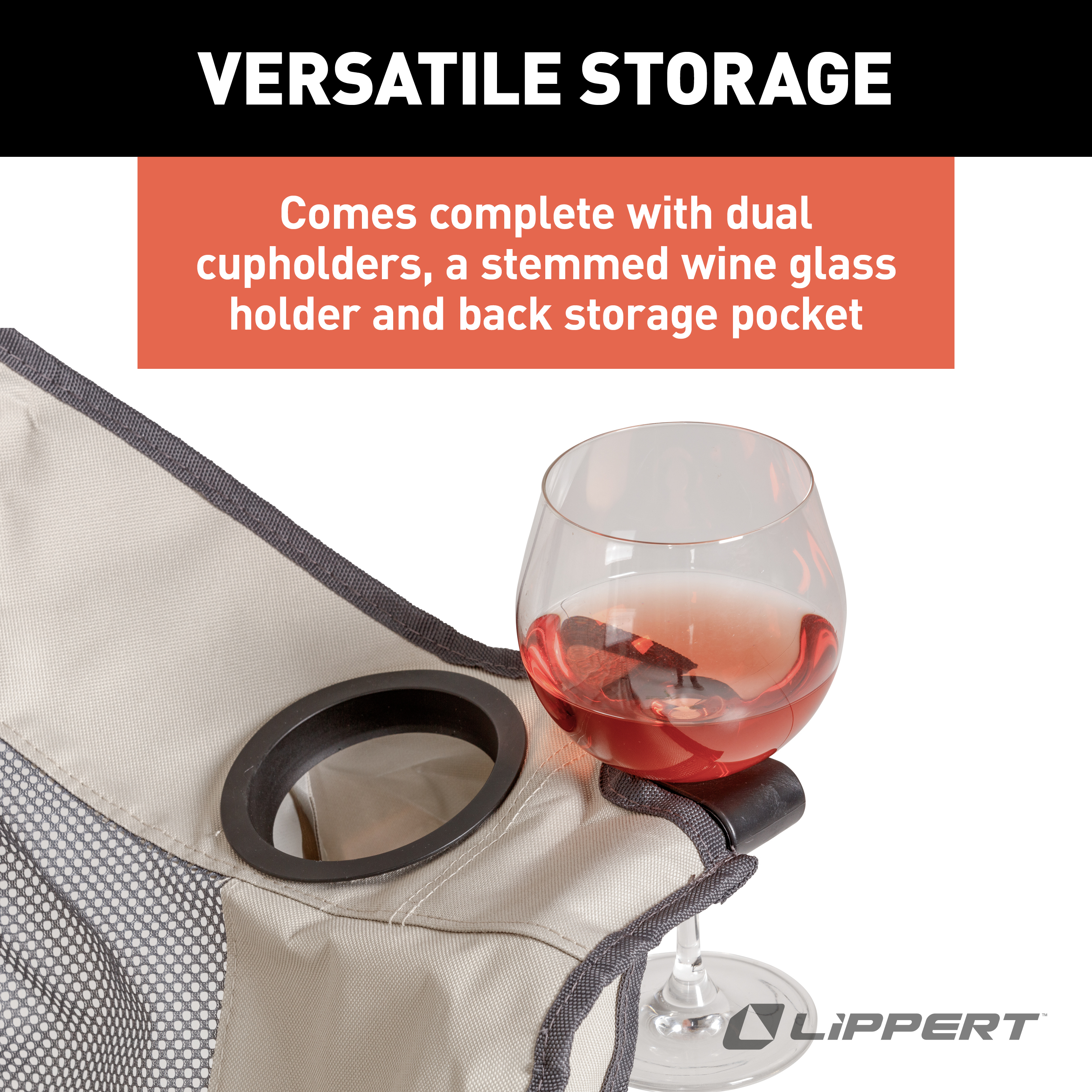 Lippert Campfire Folding Couch - Sand thumbnail 4