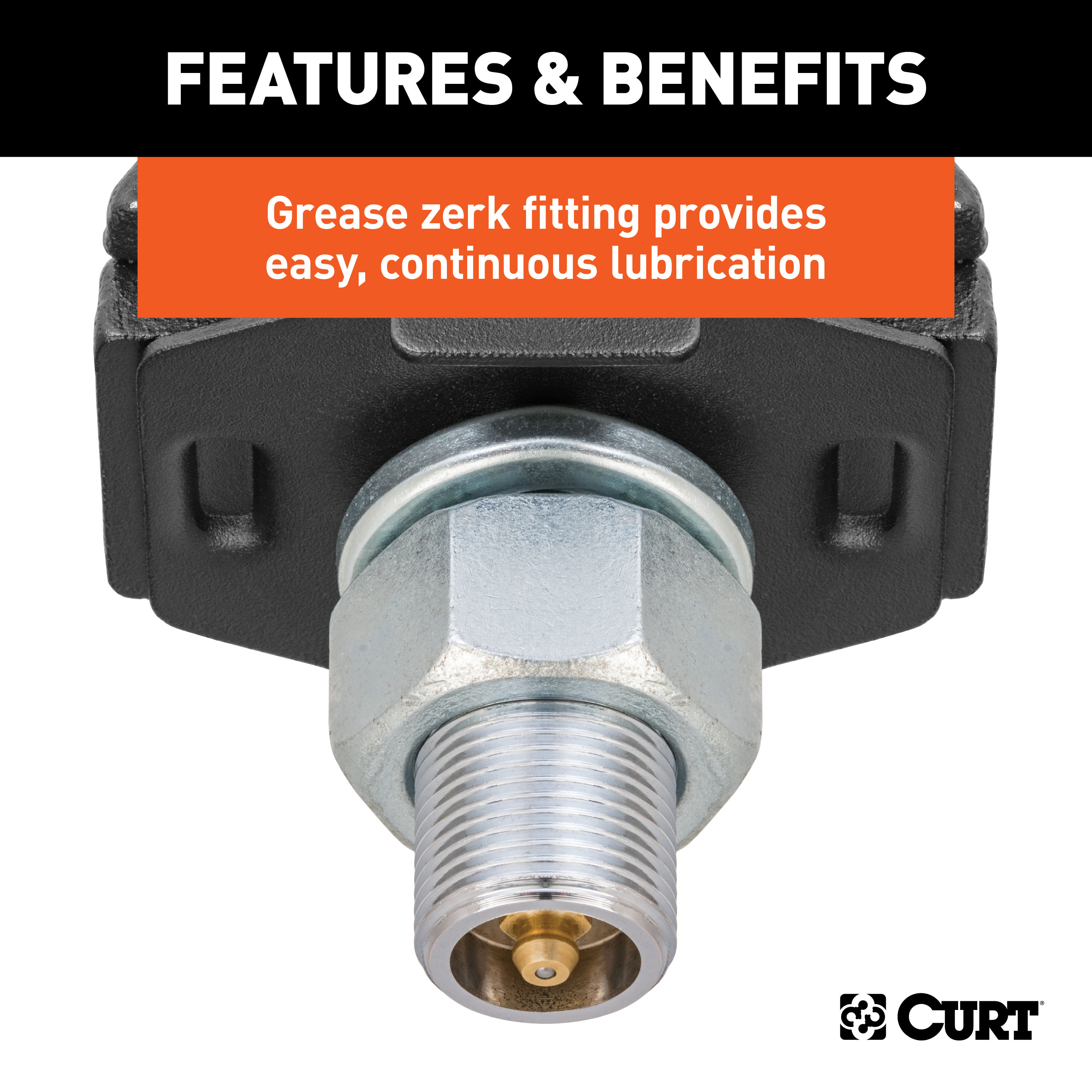 CURT RockerBall 2-5/16" Cushion Hitch Ball (1-1/4" Shank, 12,000 lbs, Packaged) Trailer Hitch Ball thumbnail 6