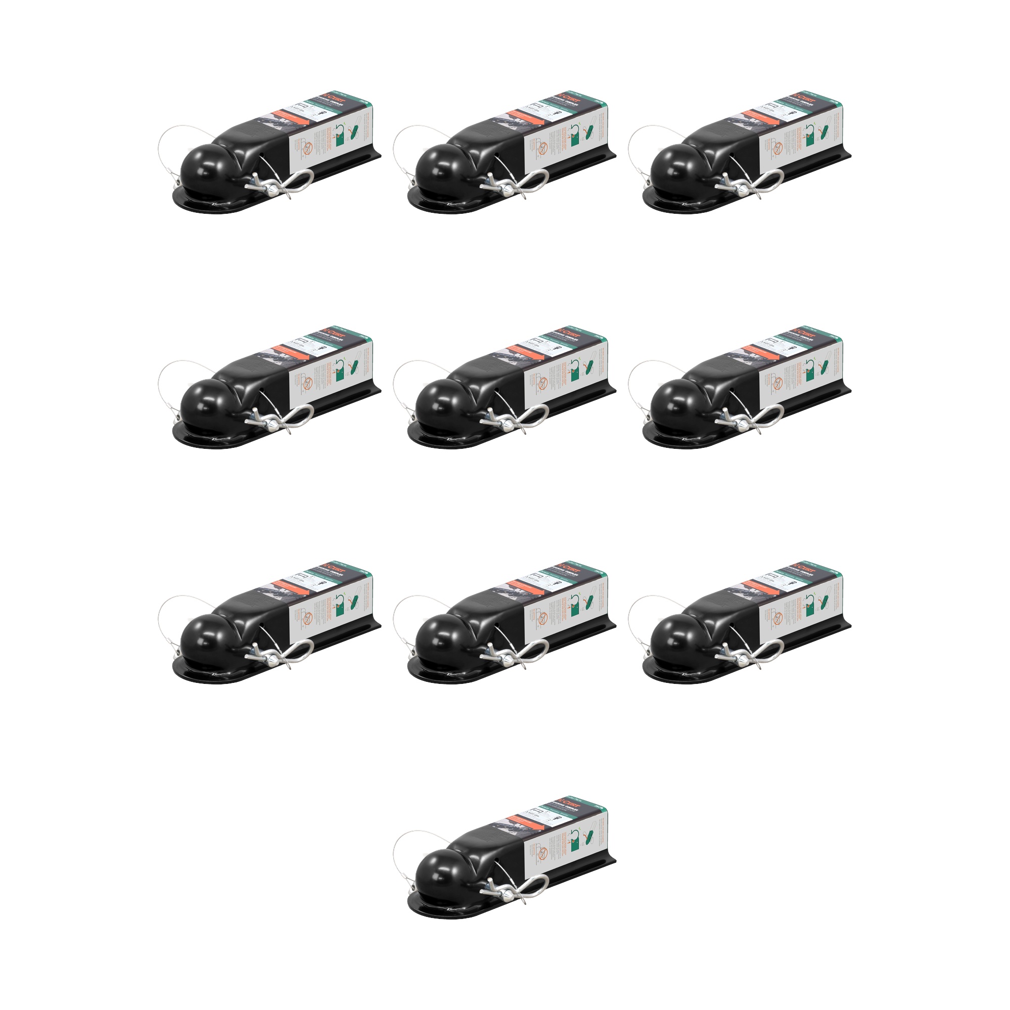 CURT (10-Pack) QuickPin No-Latch 2" Trailer Coupler (2" Channel, 3,500 lbs) thumbnail 0
