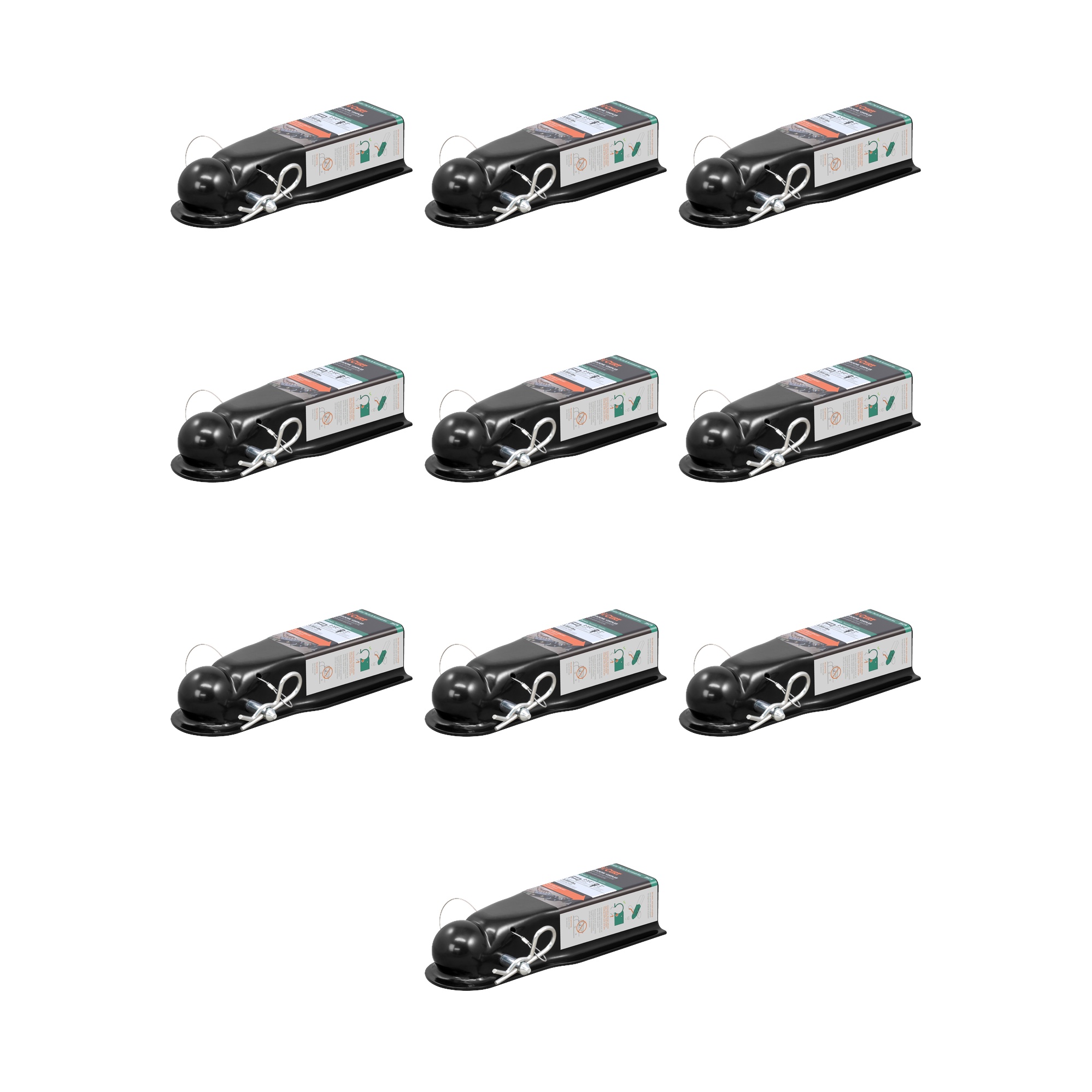 CURT (10-Pack) QuickPin No-Latch 2" Trailer Coupler (2-1/2" Channel, 3,500 lbs) thumbnail 0