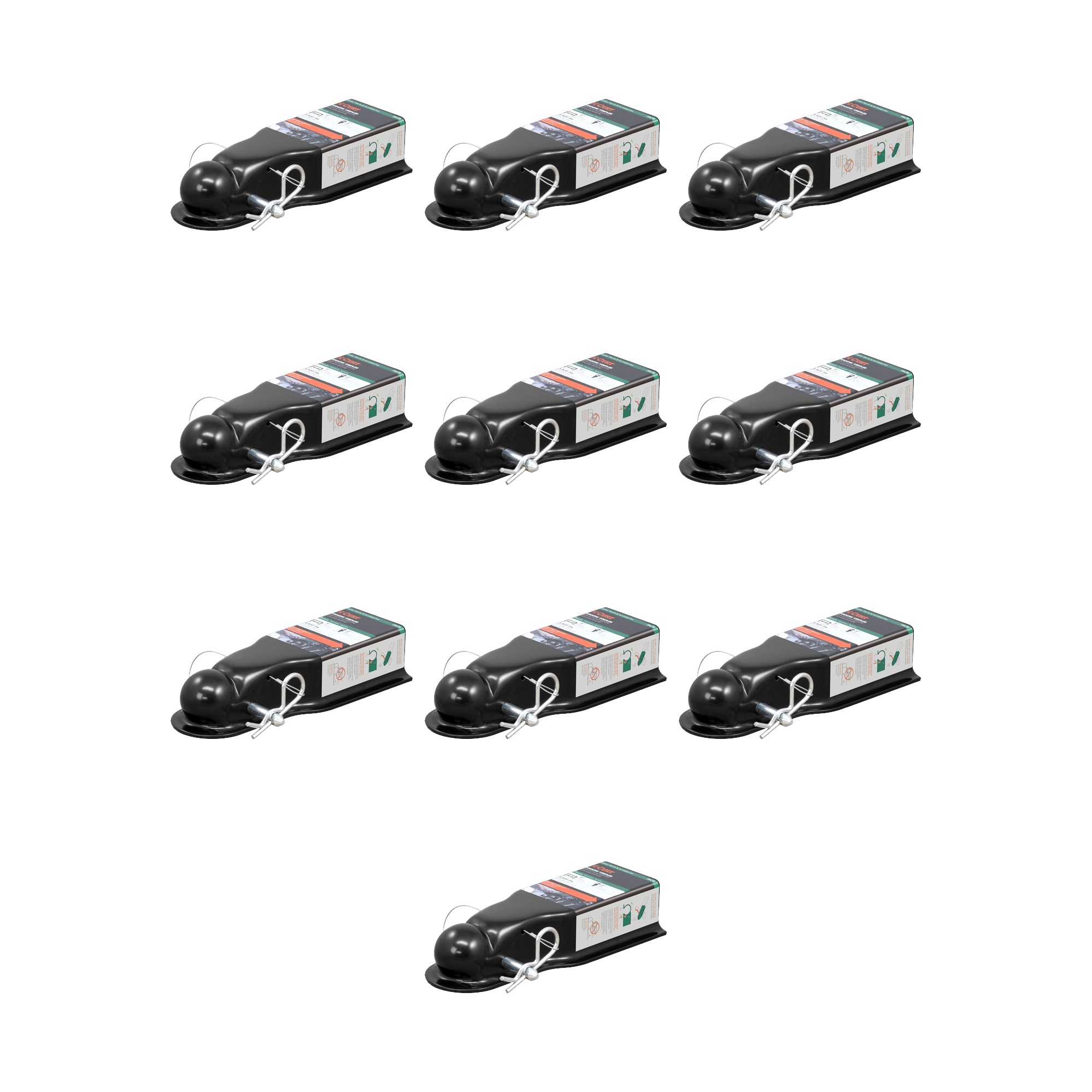 CURT (10-Pack) QuickPin No-Latch 2" Trailer Coupler (3" Channel, 3,500 lbs) thumbnail 0