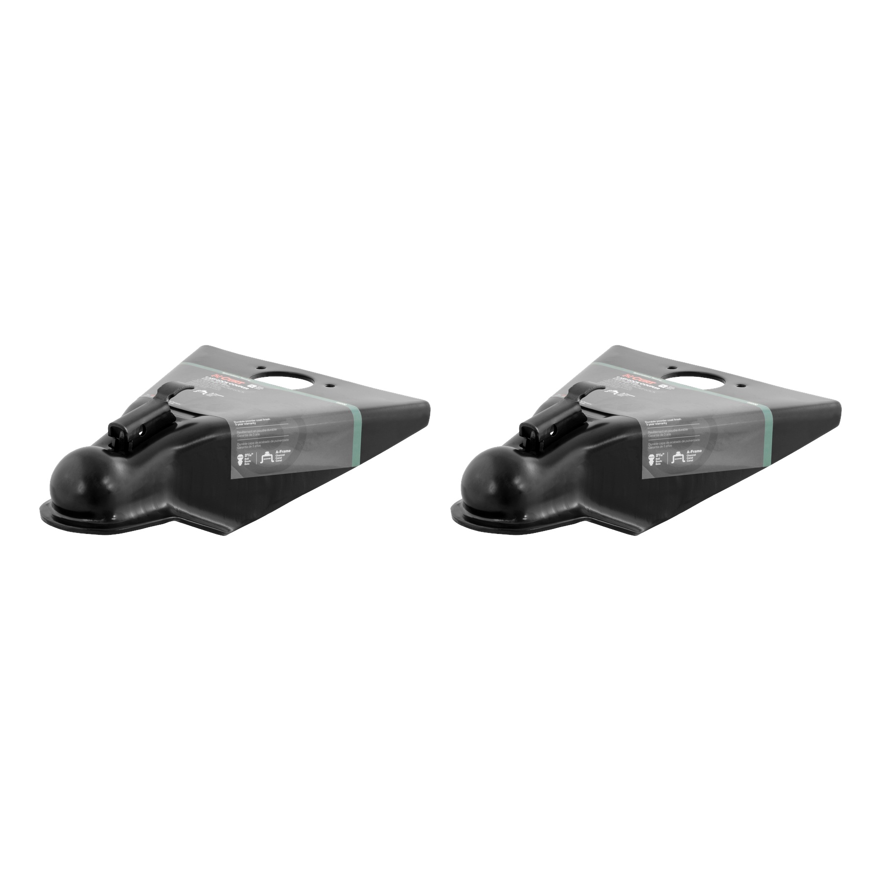 CURT (2-Pack) 2-5/16" A-Frame Coupler with Easy-Lock (10,000 lbs, Black) thumbnail 0