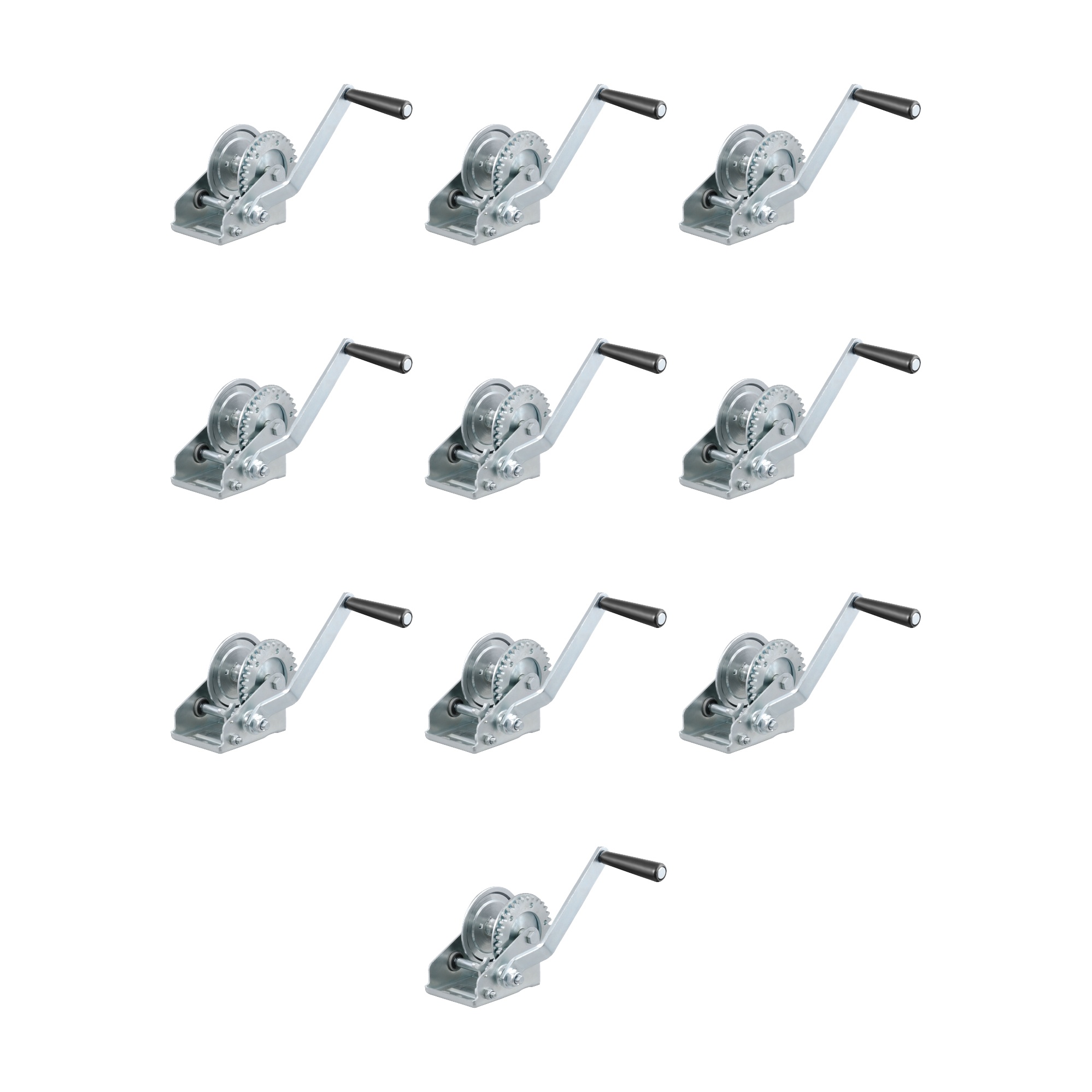 CURT (10-Pack) Hand Crank Winch (900 lbs, 6-1/2" Handle) thumbnail 0