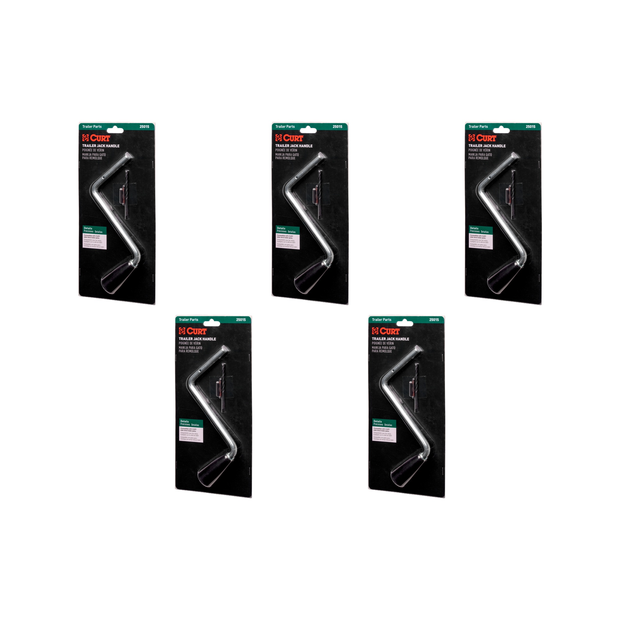 CURT (5-Pack) Replacement Side-Wind Trailer Jack Handle thumbnail 0