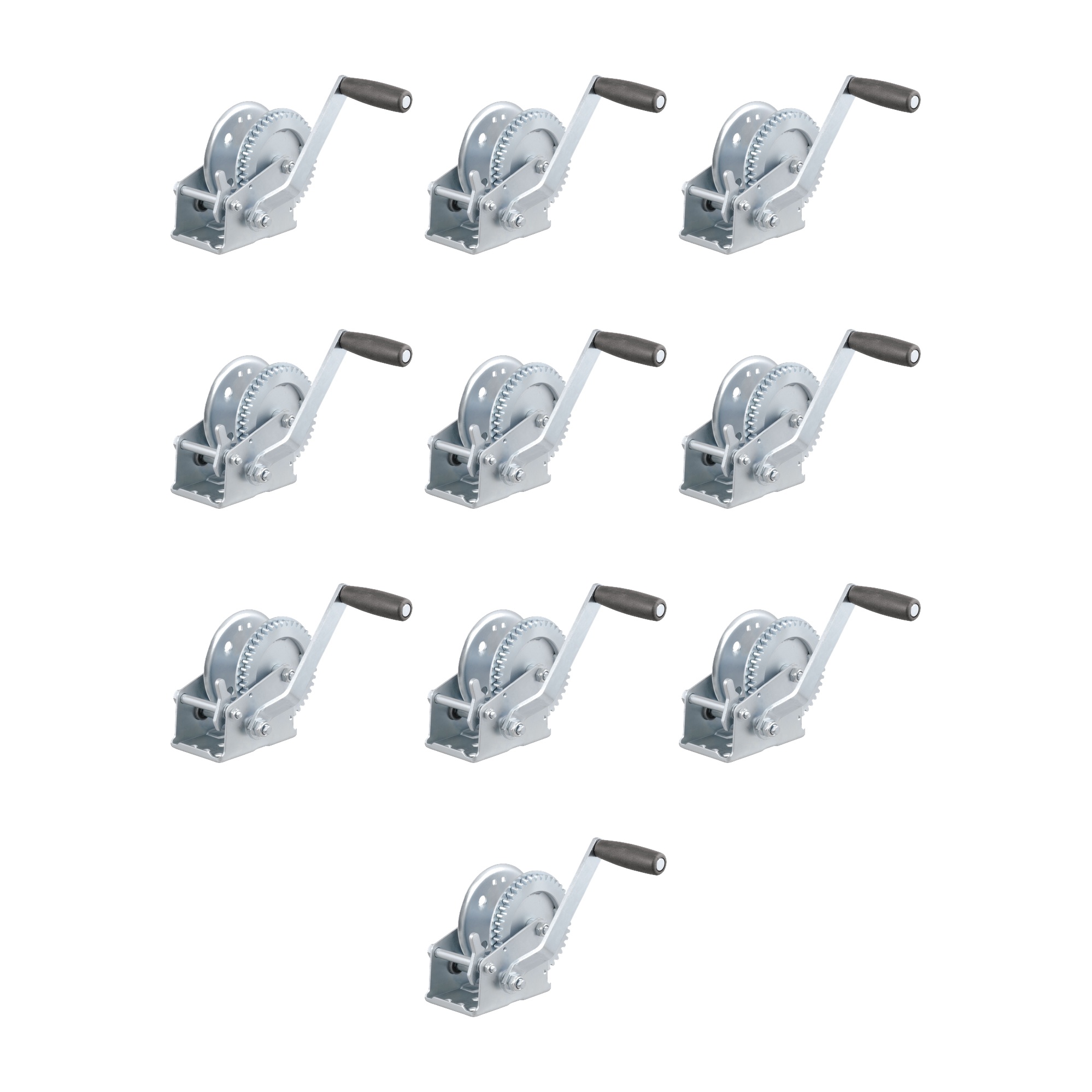 CURT (10-Pack) Hand Crank Winch (1,200 lbs, 7-1/2" Handle) thumbnail 0