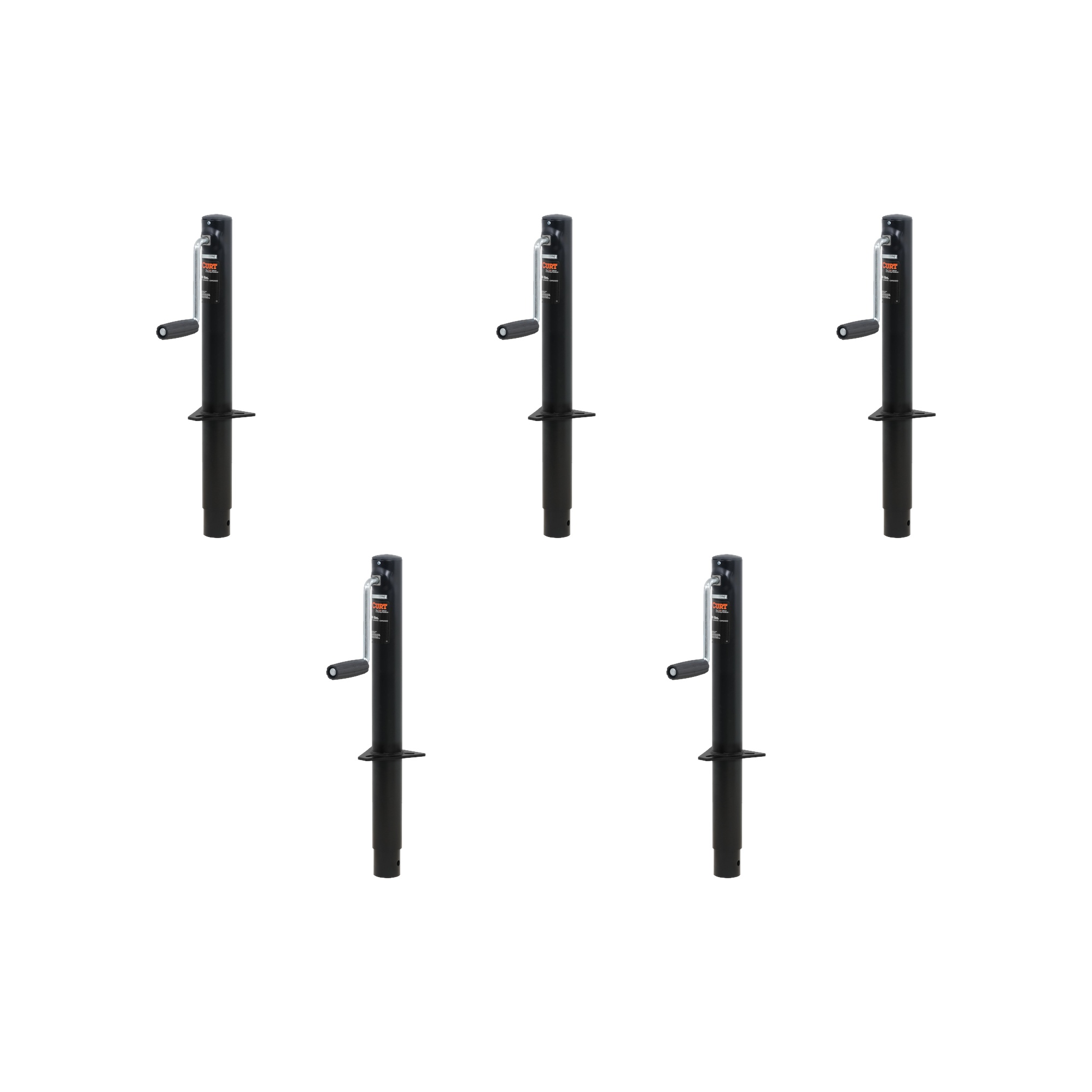 CURT (5-Pack) A-Frame Jack with Side Handle (2,000 lbs, 14-1/2" Travel) thumbnail 0