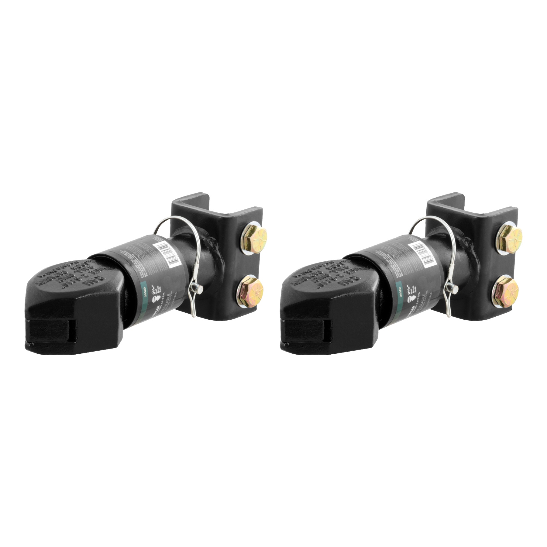 CURT (2-Pack) 2-5/16" Channel-Mount Coupler with Sleeve-Lock (12,500 lbs, Black) thumbnail 0