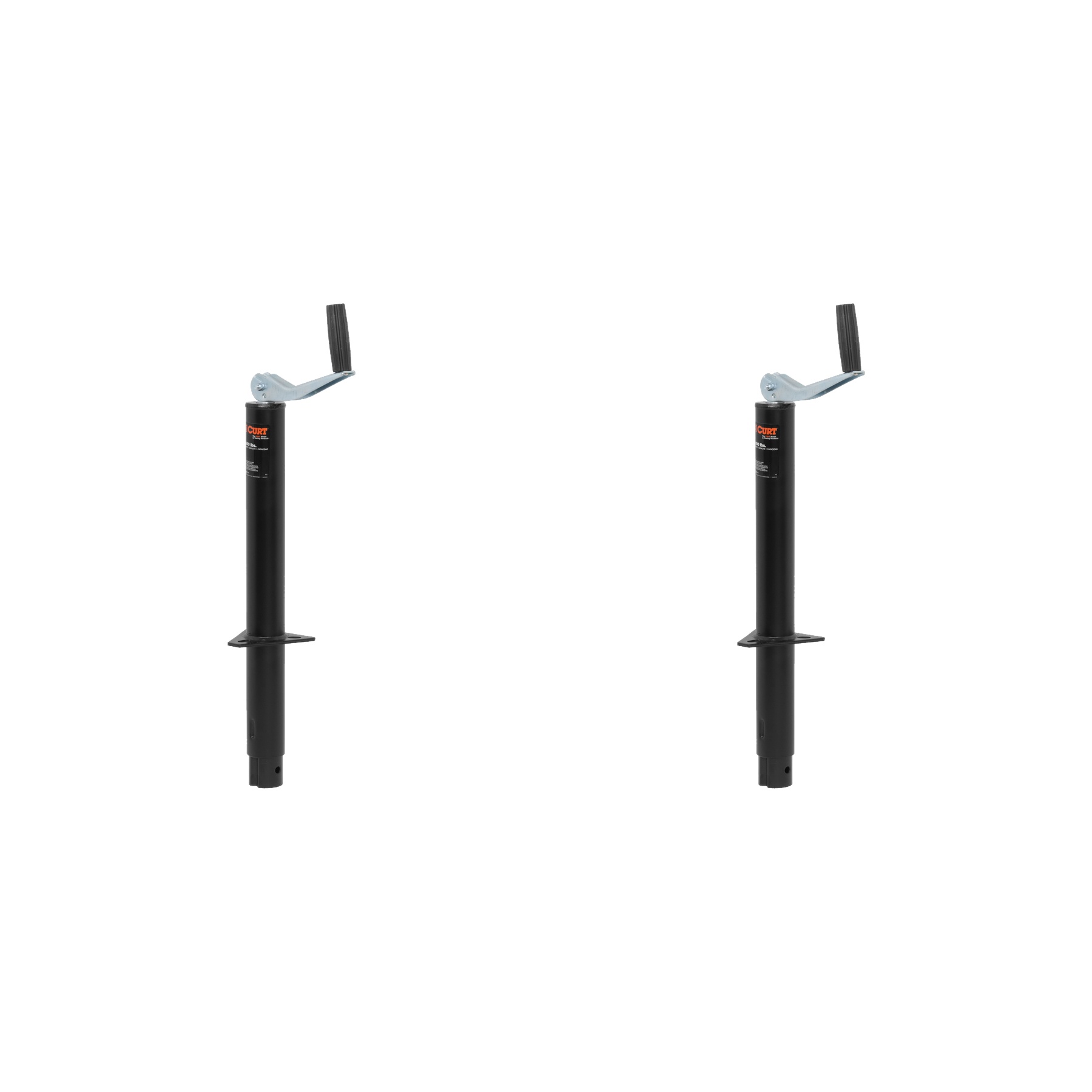 CURT (2-Pack) A-Frame Jack with Top Handle (2,000 lbs, 15" Travel) thumbnail 0