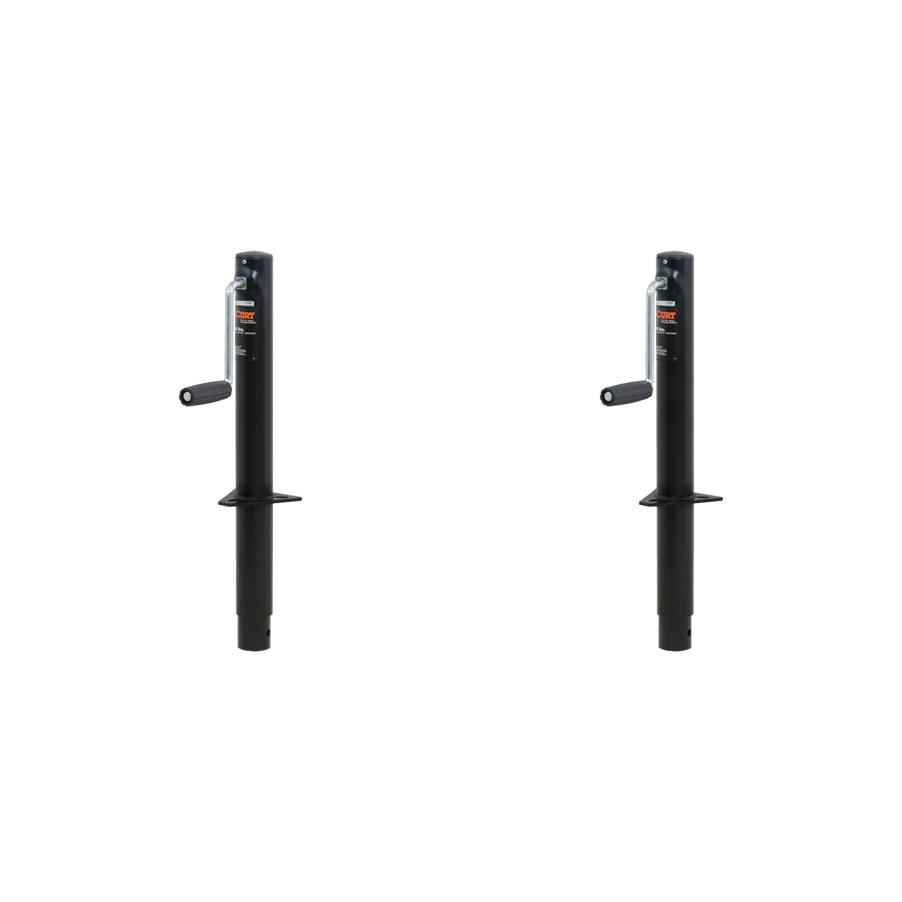 CURT (2-Pack) A-Frame Jack with Side Handle (2,000 lbs, 14-1/2" Travel) thumbnail 0