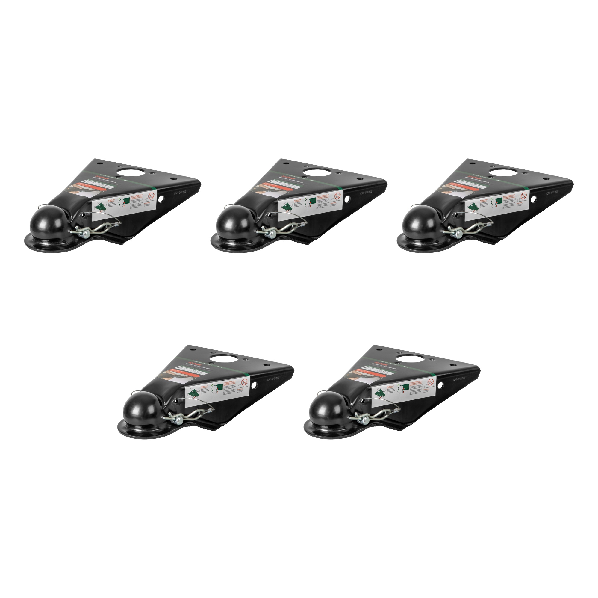 CURT (5-Pack) QuickPin No-Latch 2-5/16" A-Frame Trailer Coupler, 14,000 lbs thumbnail 0