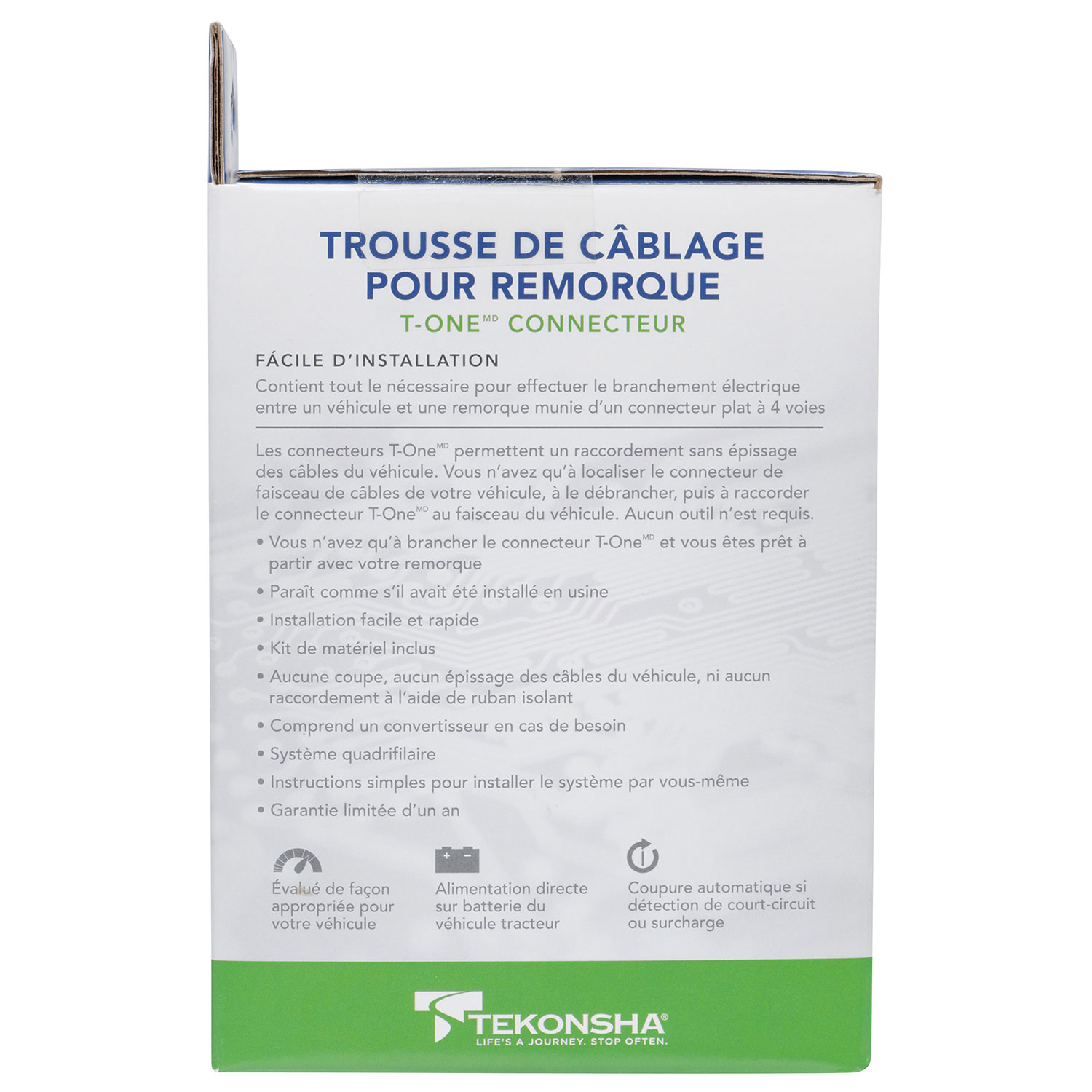 2008-2016 Volvo XC70 Tekonsha Plug & Play T-Connector Adapter Trailer Wiring 118774 thumbnail 2