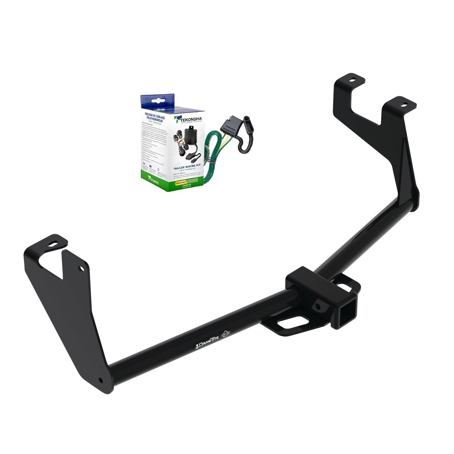 2017-2022 Buick Encore Draw-Tite Class 3 Trailer Hitch, 2 Inch Square Receiver, Black w/ Custom Fit Wiring Kit