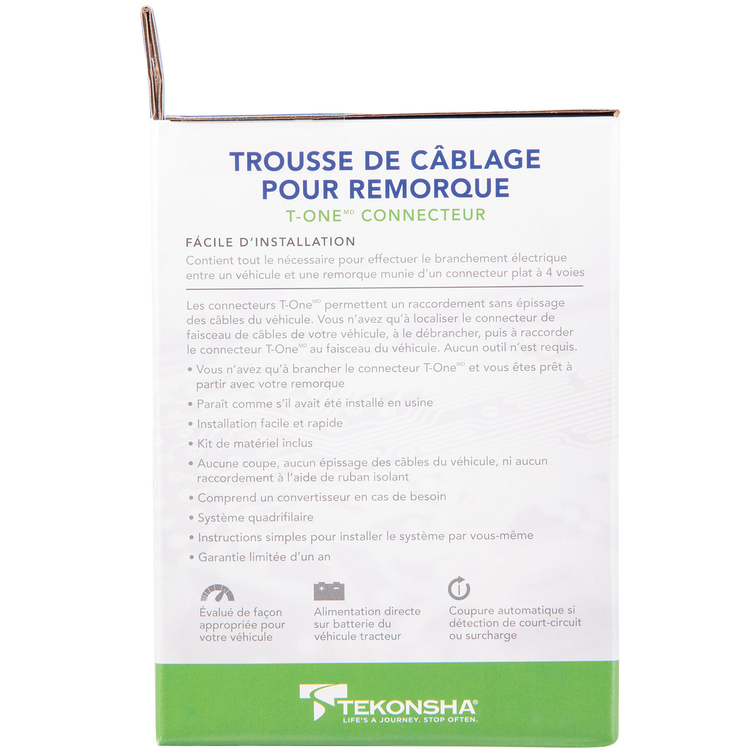 2017-2021 Jaguar F-Pace, 2018-2022 Land Rover Range Rover Velar Tekonsha Plug & Play T-Connector Adapter Trailer Wiring 118785 thumbnail 3