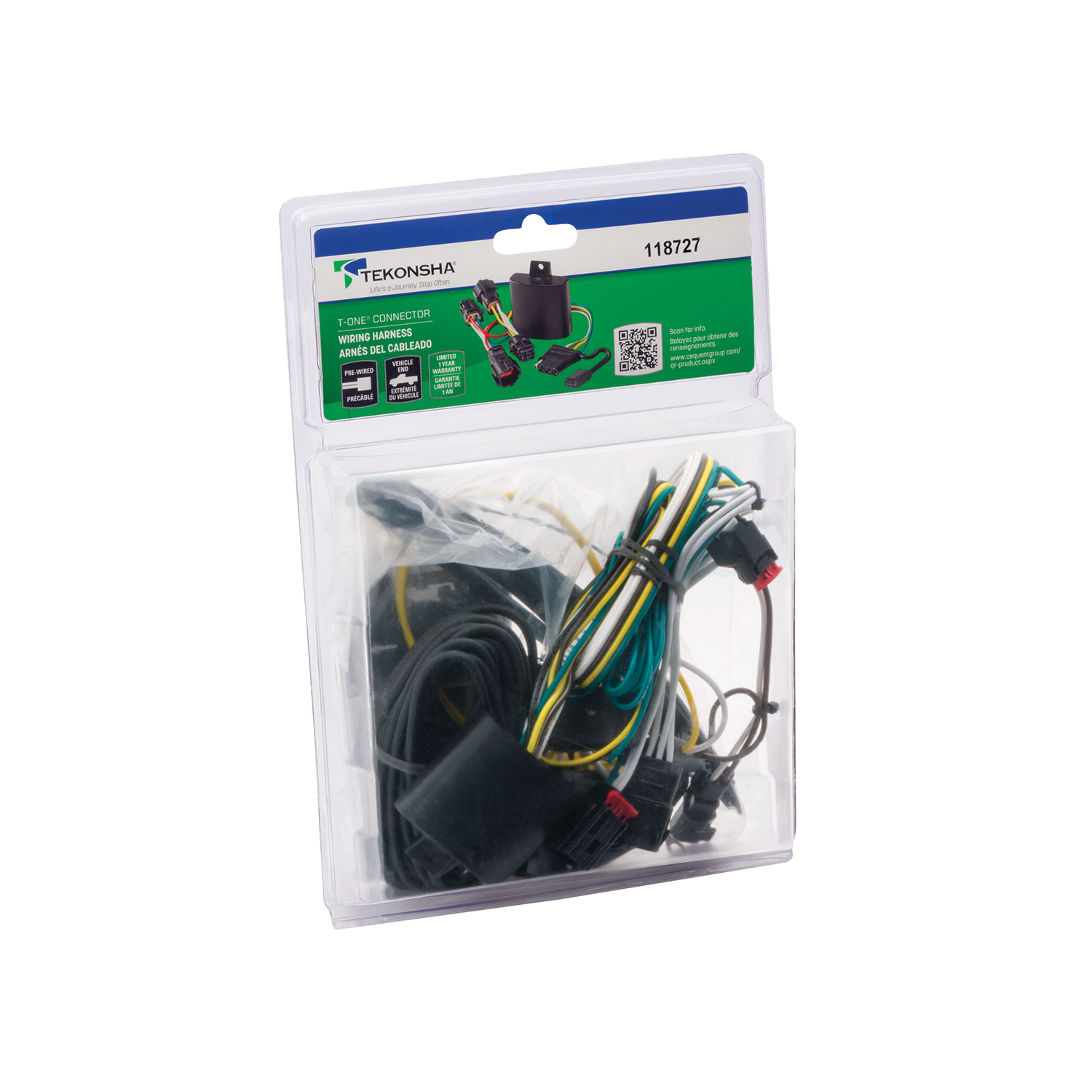 2022-2022 Jeep Grand Cherokee WK, 2014-2021 Jeep Grand Cherokee Tekonsha Plug & Play T-Connector Adapter Trailer Wiring 118727 thumbnail 1