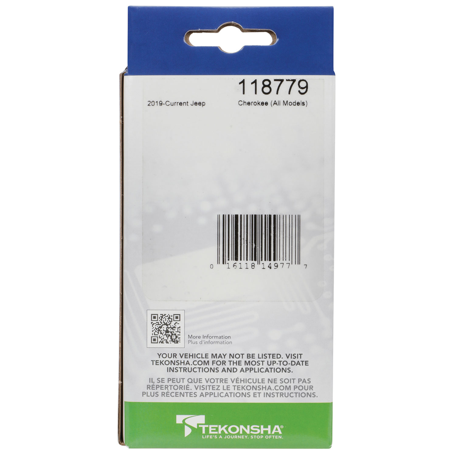 2019-2023 Jeep Cherokee Tekonsha Plug & Play T-Connector Adapter Trailer Wiring 118779 thumbnail 5