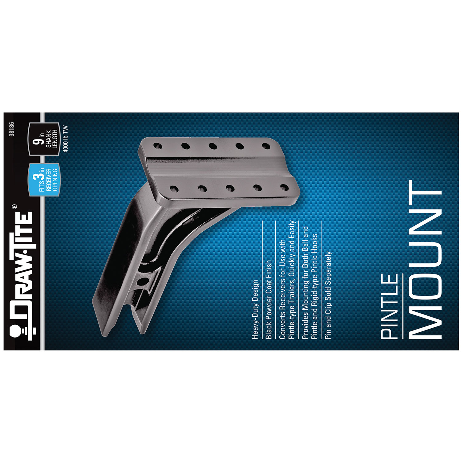 Draw-tite Titan   Pintle Hook Mounting Plate, Fits 3 in. Receiver, 25,000 lbs. Capacity thumbnail 2