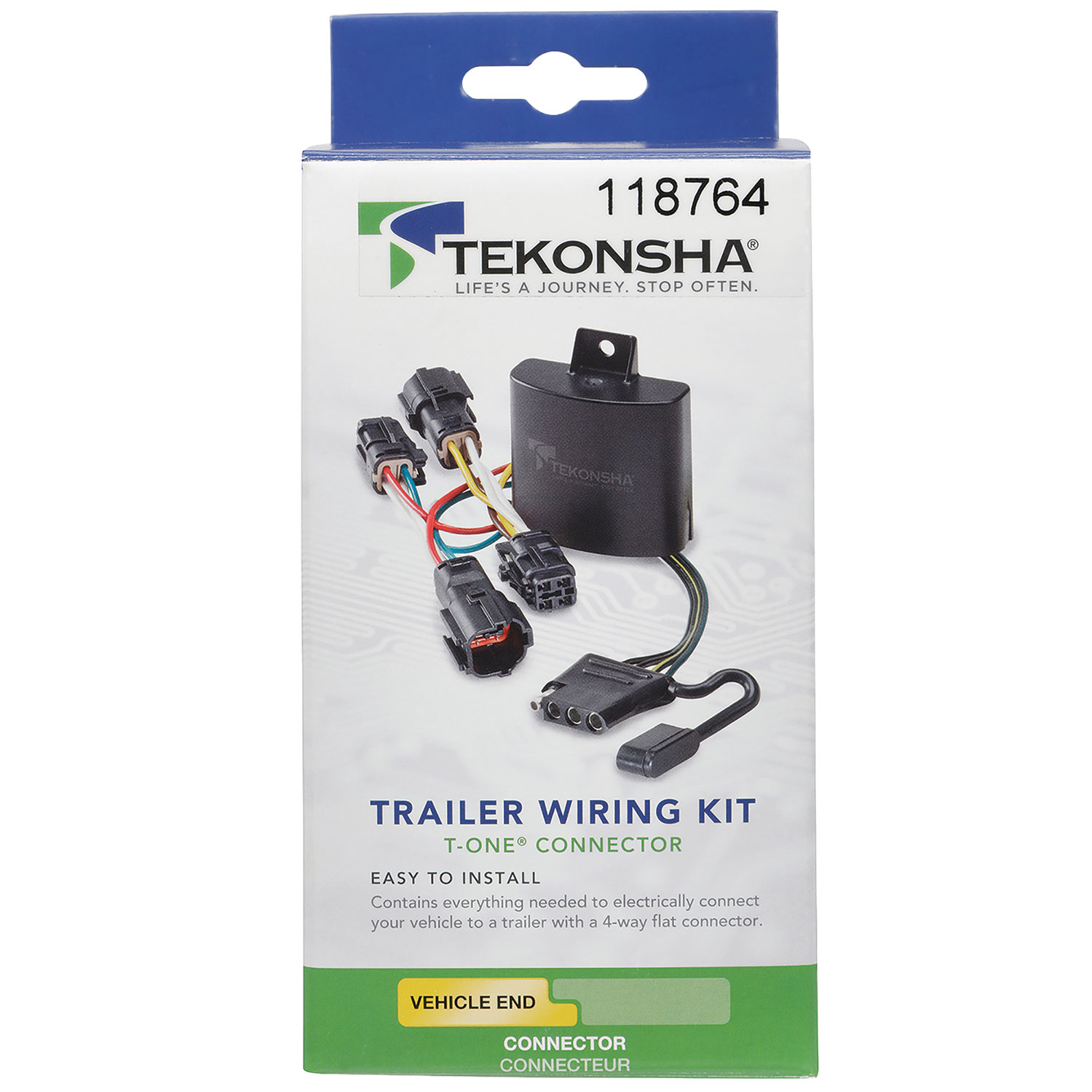 2018-2023 GMC Terrain Tekonsha Plug & Play T-Connector Adapter Trailer Wiring 118764 thumbnail 2