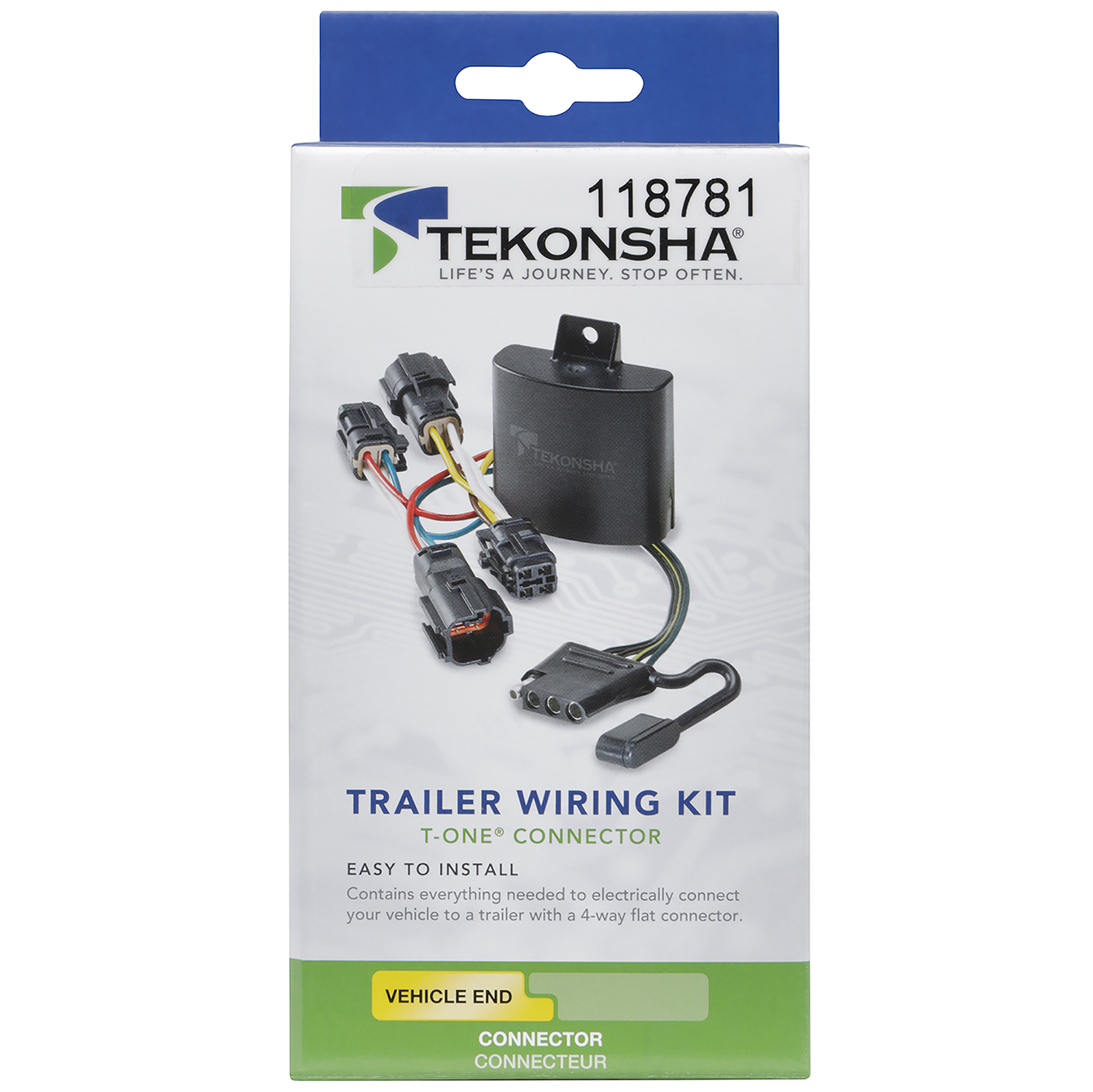 2018-2023 Honda Odyssey Tekonsha Plug & Play T-Connector Adapter Trailer Wiring 118781 thumbnail 1
