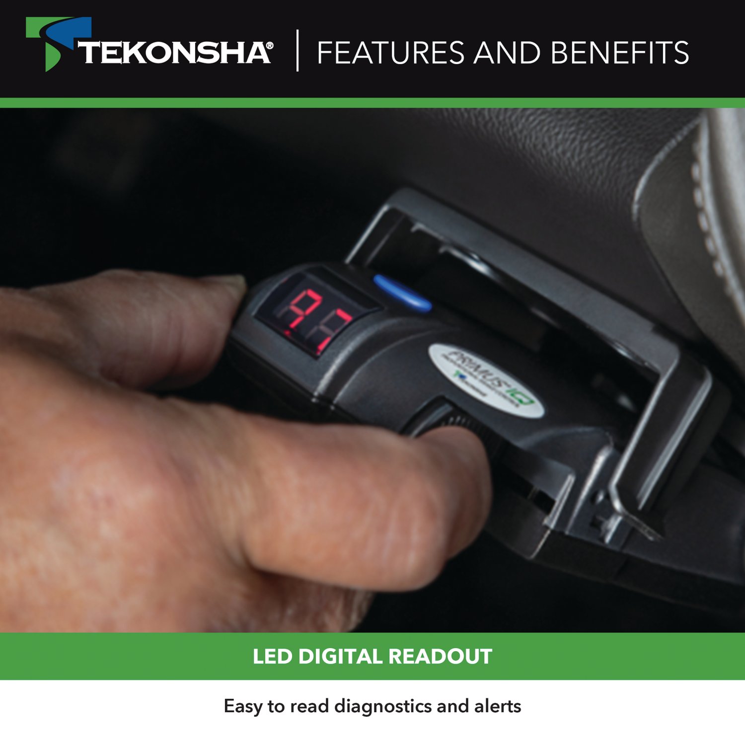Tekonsha Primus IQ, Proportional Under-Dash 1-3 Axle Brake Controller 90160 thumbnail 5