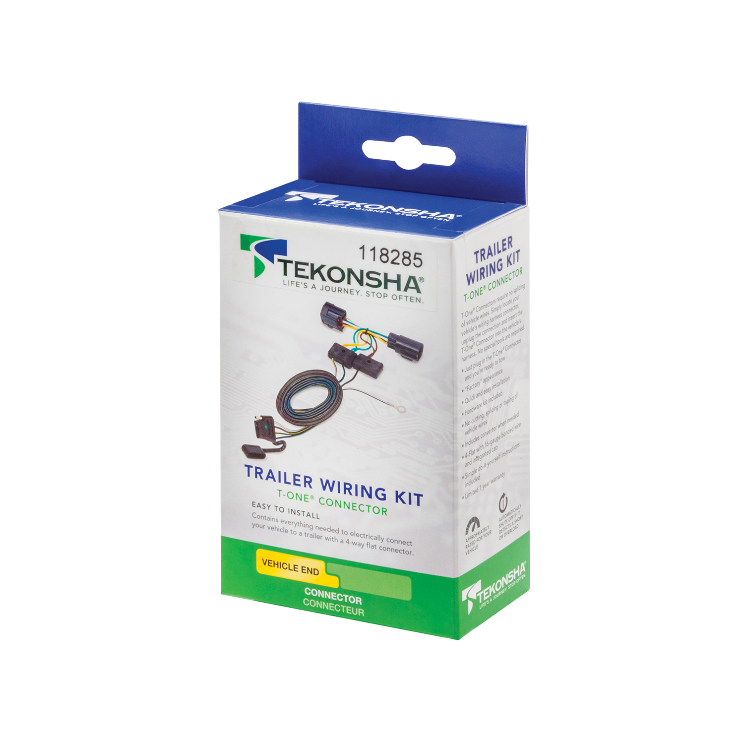 Tekonsha Tow Harness, 4-Way Flat TK118285 thumbnail 1