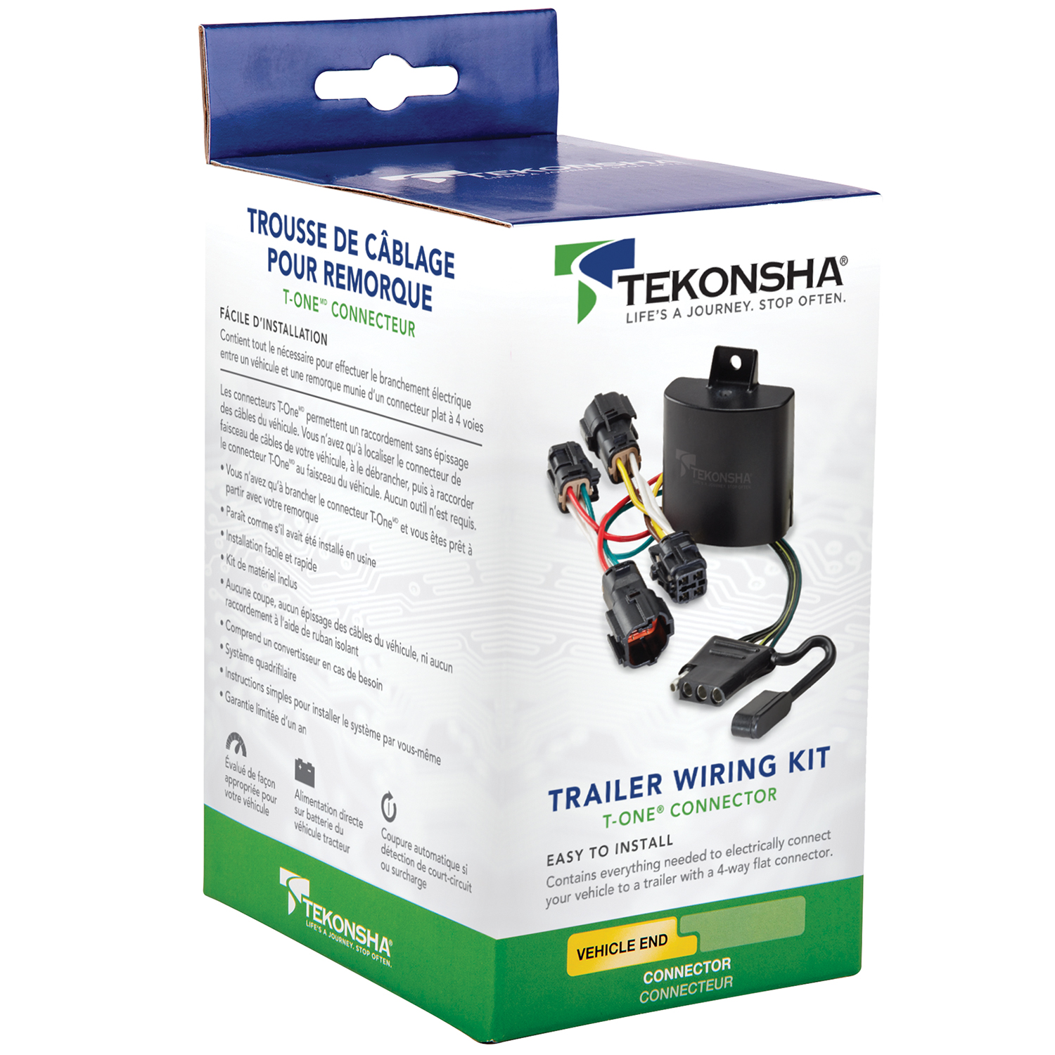 2019-2023 Honda Passport Tekonsha Plug & Play T-Connector Adapter Trailer Wiring 118809 thumbnail 4