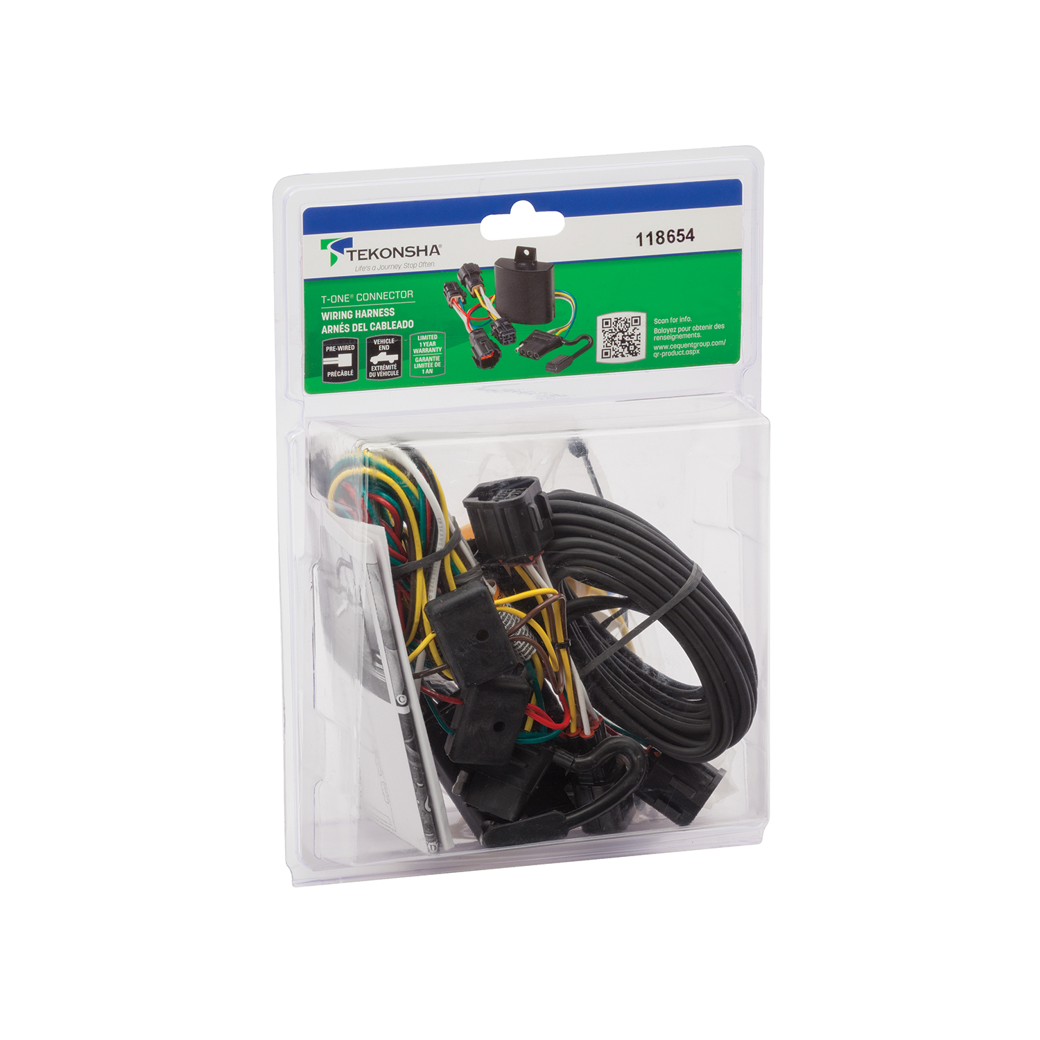 2012-2023 Ford Ranger Tekonsha Plug & Play T-Connector Adapter Trailer Wiring 118654 thumbnail 1