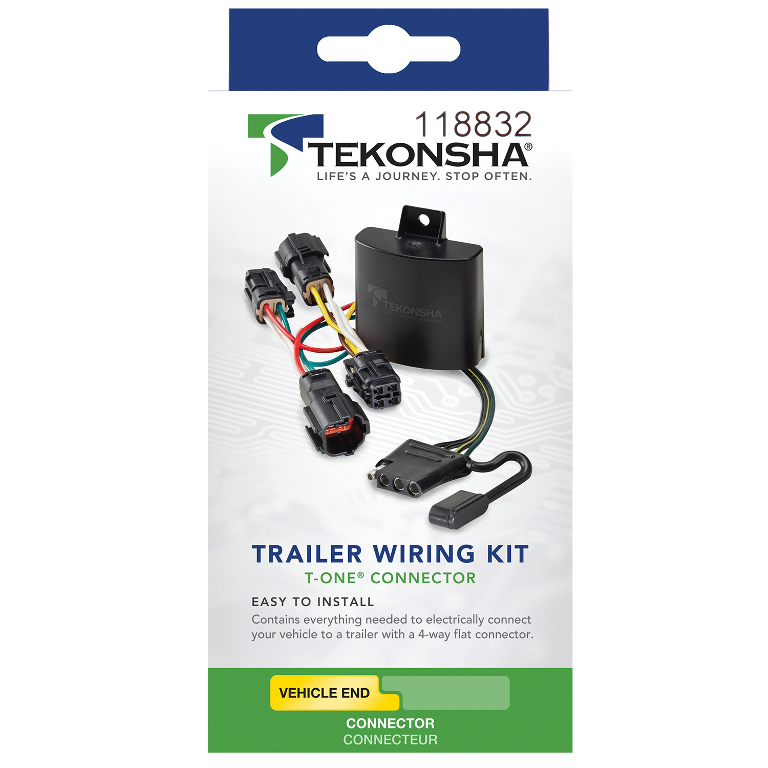 2020-2023 Volkswagen Atlas Cross Sport Tekonsha Plug & Play T-Connector Adapter Trailer Wiring 118832 thumbnail 4