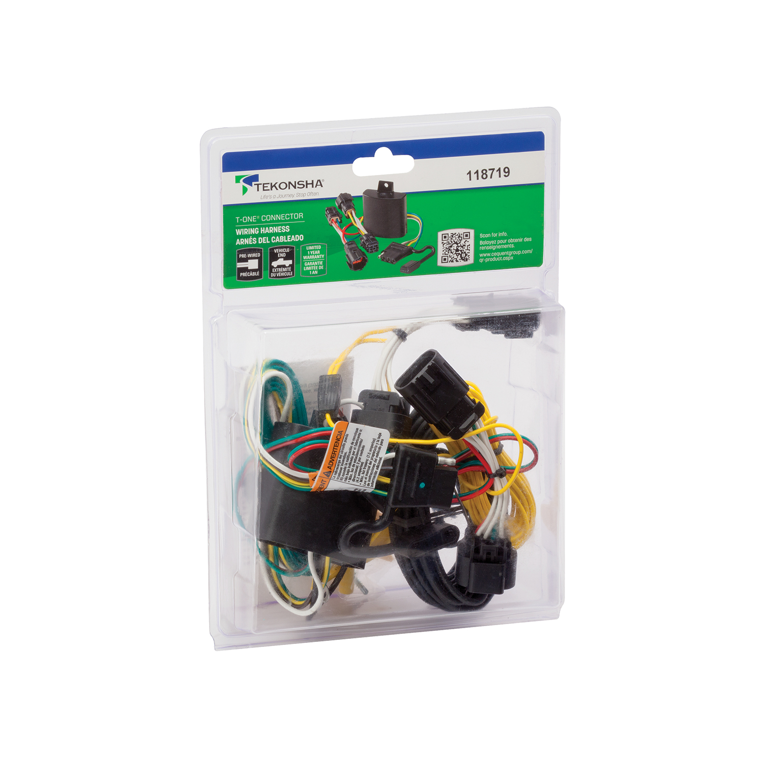 2015-2022 RAM ProMaster City Tekonsha Plug & Play T-Connector Adapter Trailer Wiring 118719 thumbnail 1