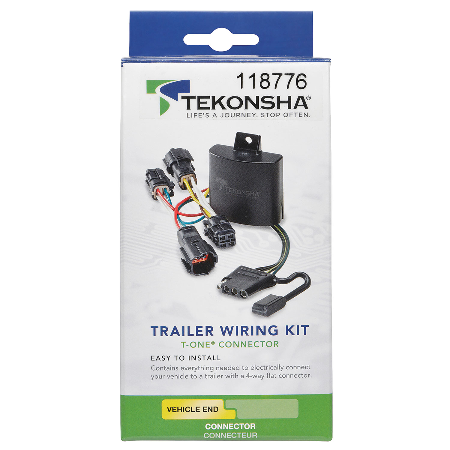 2018-2022 Honda Accord Tekonsha Plug & Play T-Connector Adapter Trailer Wiring 118776 thumbnail 2