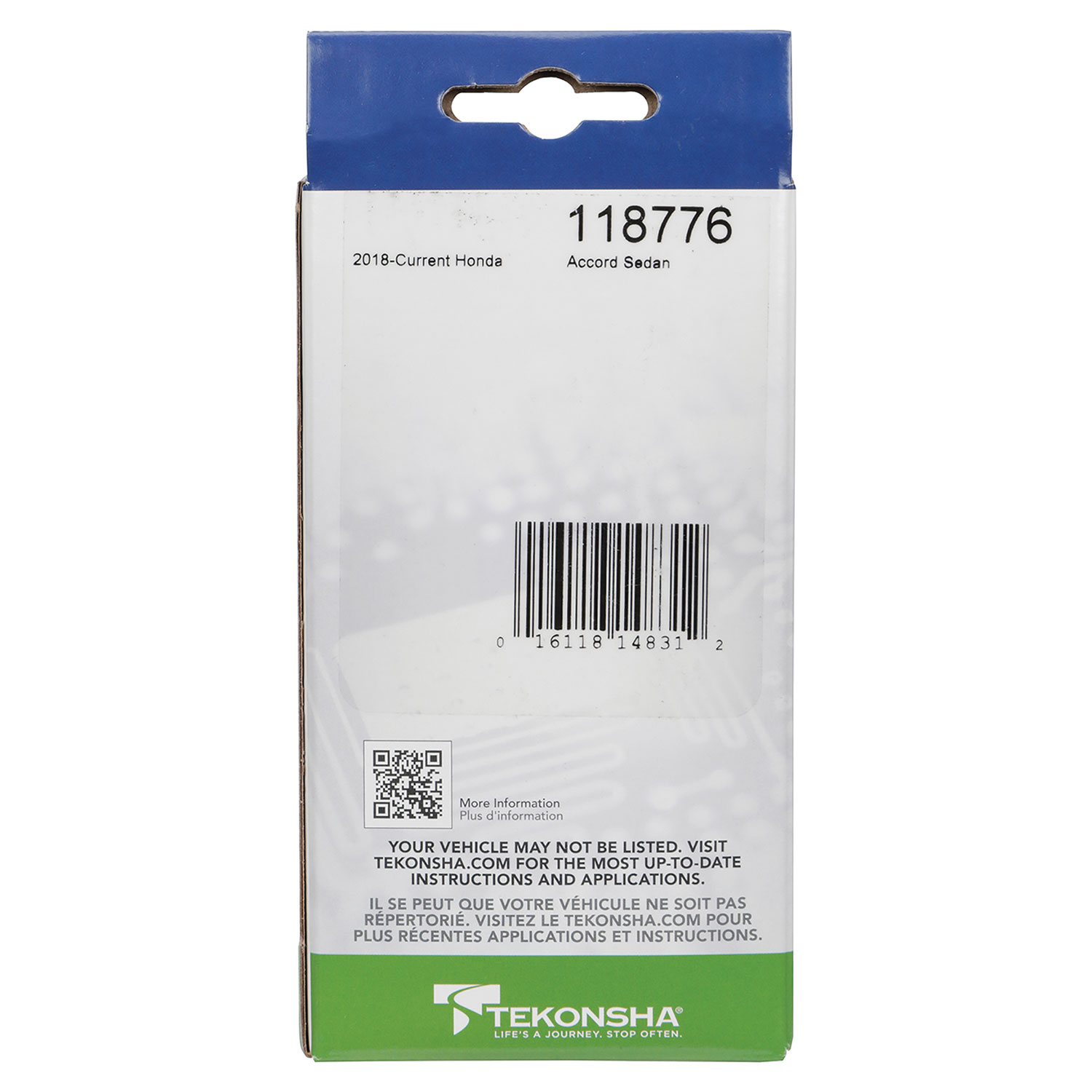 2018-2022 Honda Accord Tekonsha Plug & Play T-Connector Adapter Trailer Wiring 118776 thumbnail 5