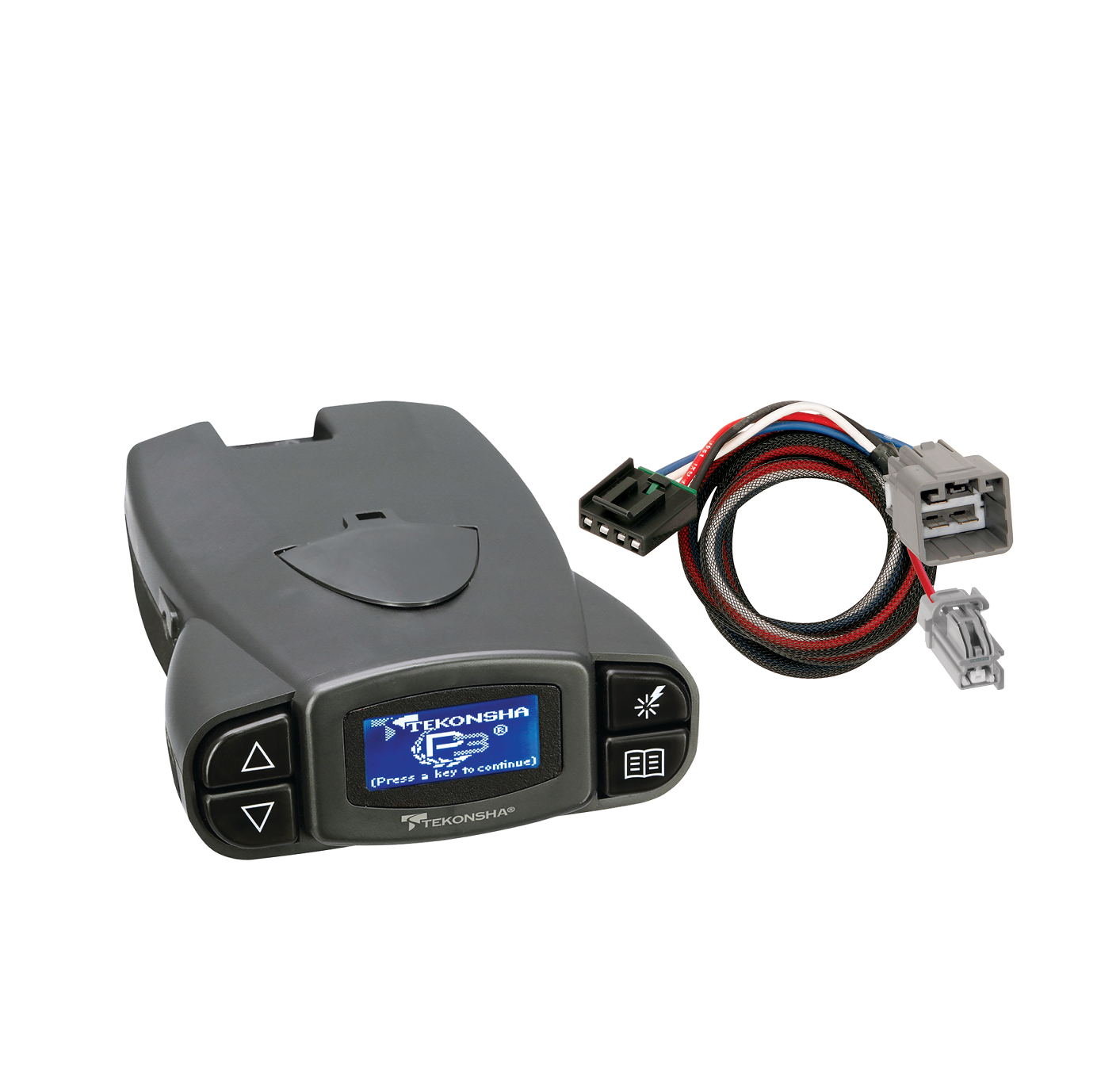 2013-2014 RAM 1500 3023 Tekonsha Prodigy P3 Proportional Brake Controller for Trailers with 1-4 Axles 90195 w/ Plug-N-Play Wire