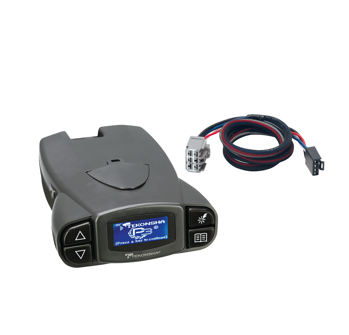 2007-2018 GMC Acadia 3026 Tekonsha Prodigy P3 Proportional Brake Controller for Trailers with 1-4 Axles 90195 w/ Plug-N-Play Wire