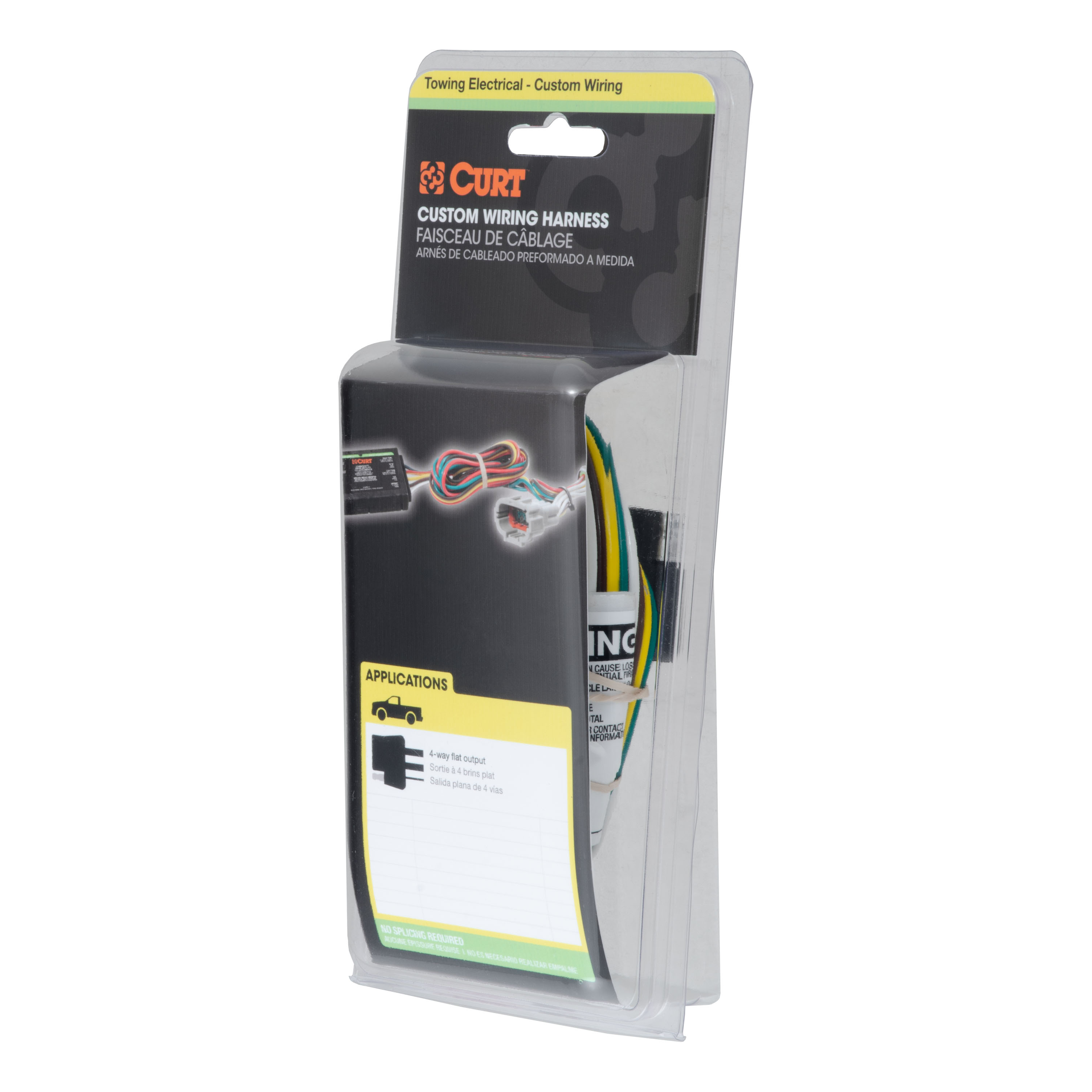 CURT Custom Wiring Harness, 4-Way Flat Output, Select GMC Acadia Trailer Connector Kit thumbnail 5