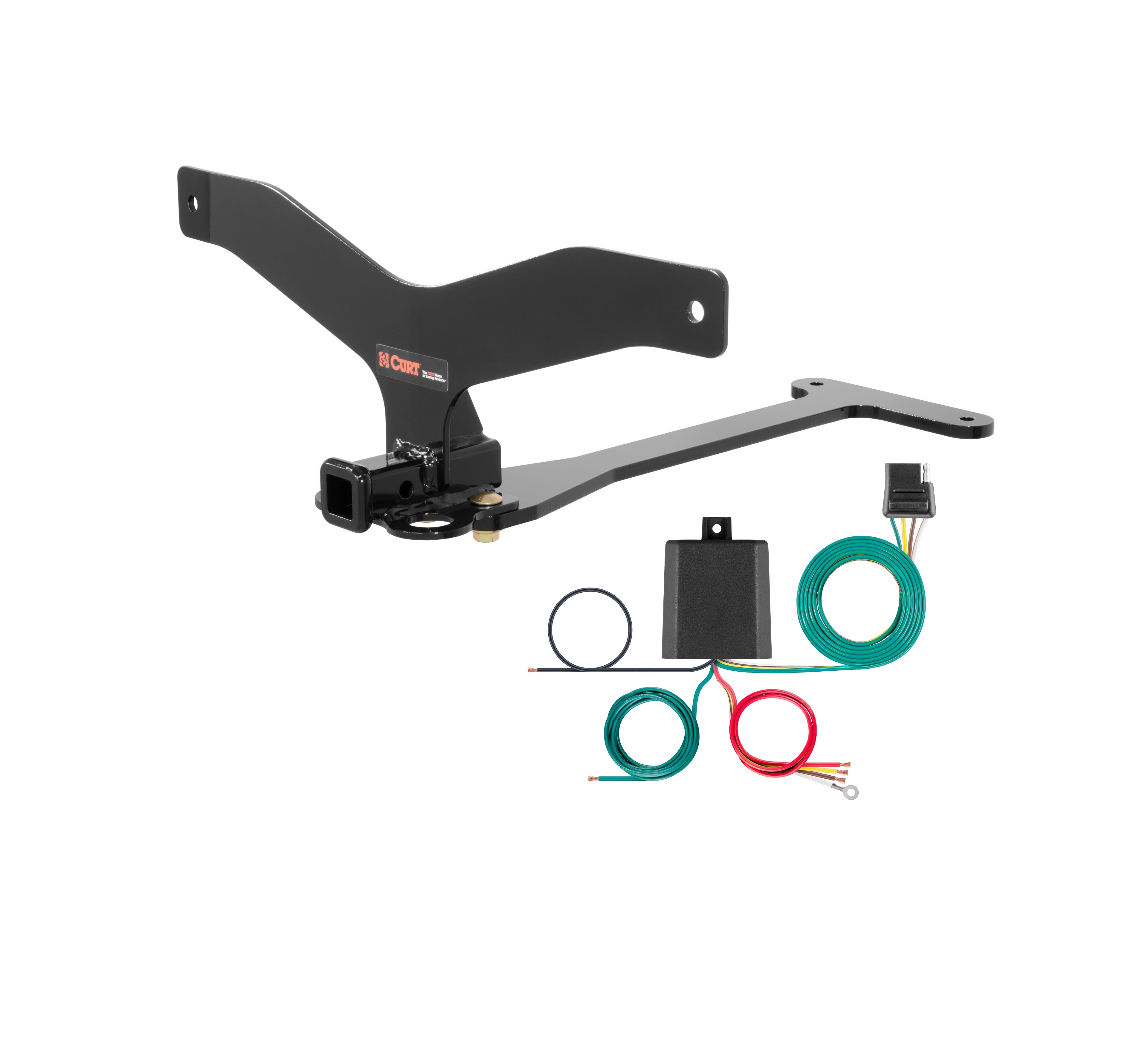 CURT 11-16 BMW 550i Class 1, 1.25" Trailer Hitch w/ 4-flat Wiring Kit thumbnail 0