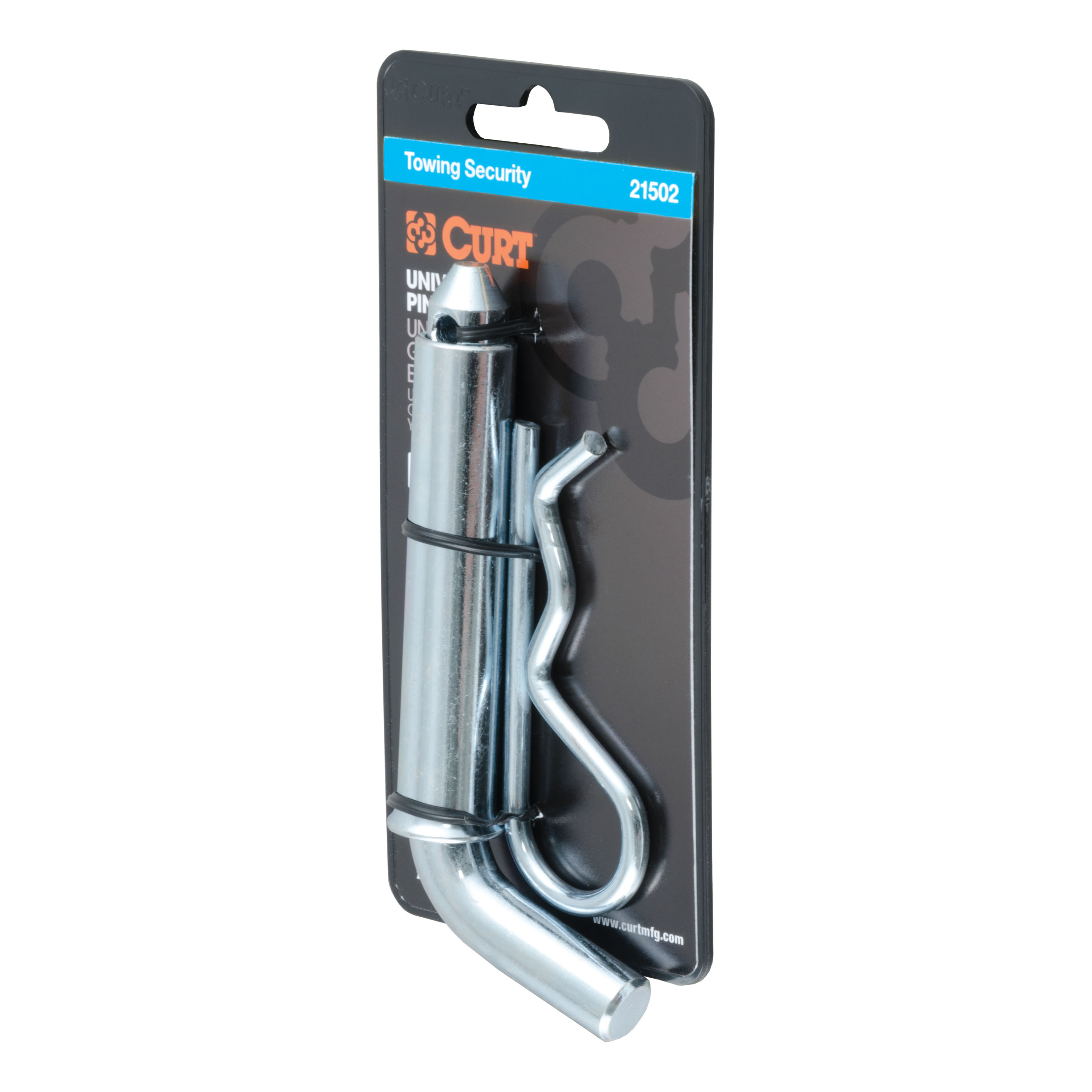 CURT 1/2" Hitch Pin with 5/8" Adapter (1-1/4" or 2" Receiver, Zinc, Packaged) Trailer Hitch Pin thumbnail 5