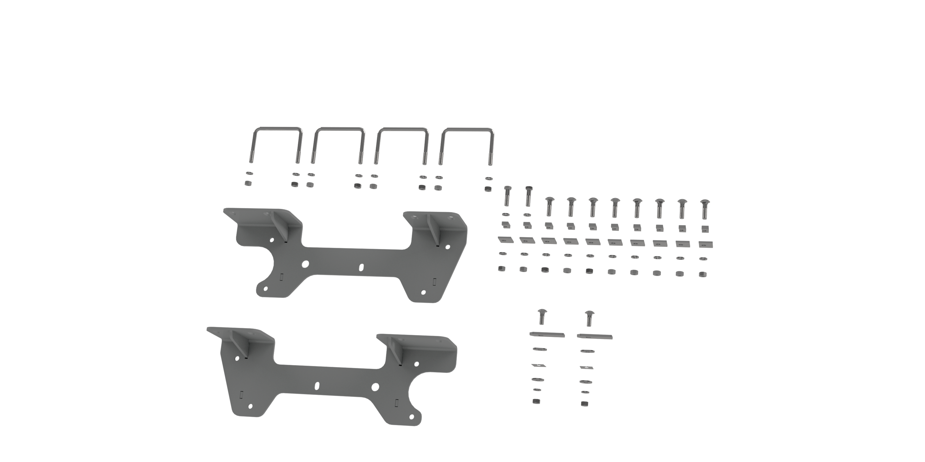 B&W Trailer Hitches Custom Installation Brackets For Universal Mounting Rails For Some GM Trucks Fifth Wheel Trailer Hitch Bracket BQVLRVR2504 thumbnail 0