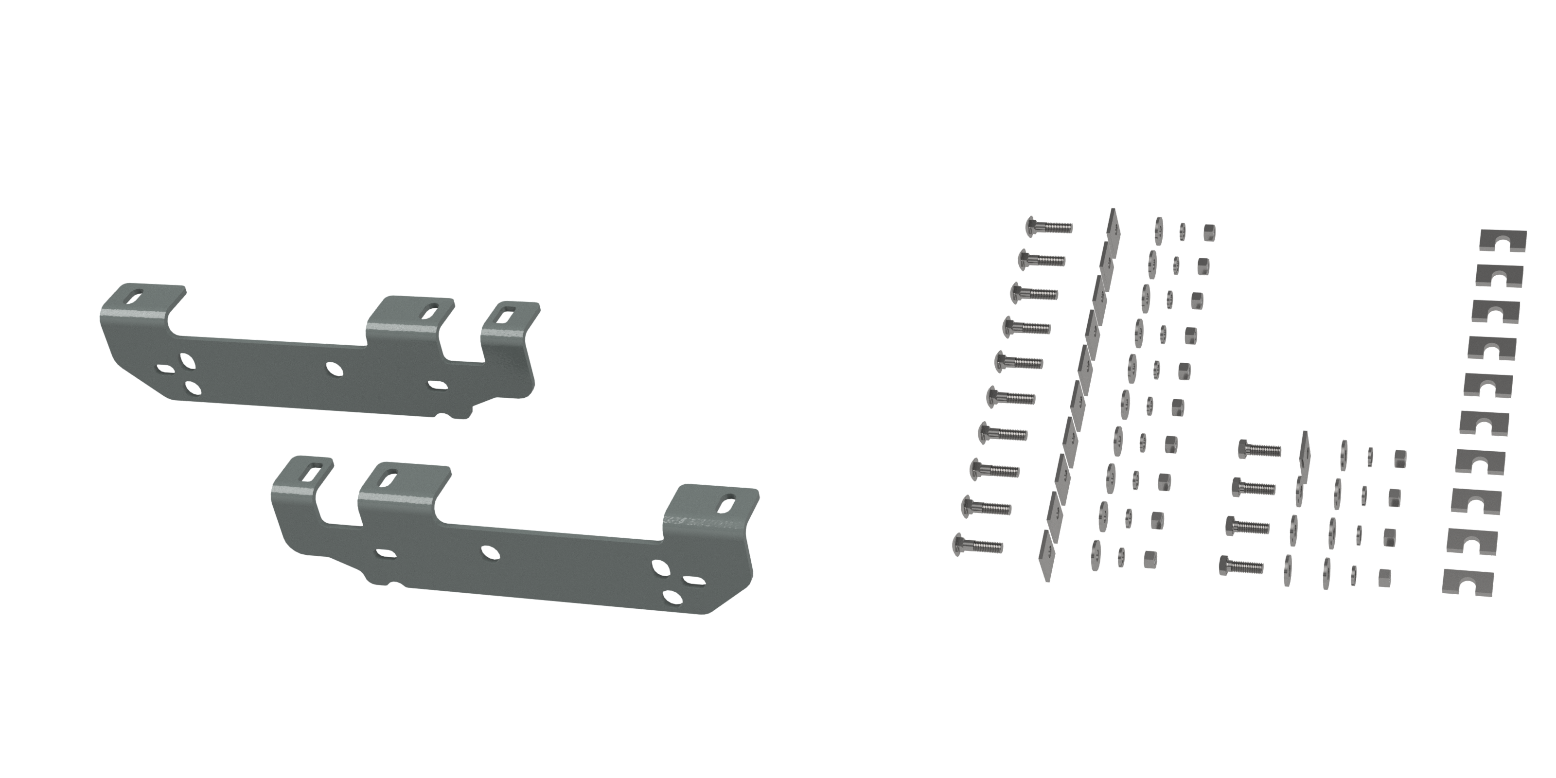 B&W Trailer Hitches Custom Installation Brackets For Universal Mounting Rails For Some Ford Trucks Fifth Wheel Trailer Hitch Bracket BQVLRVR2401 thumbnail 0