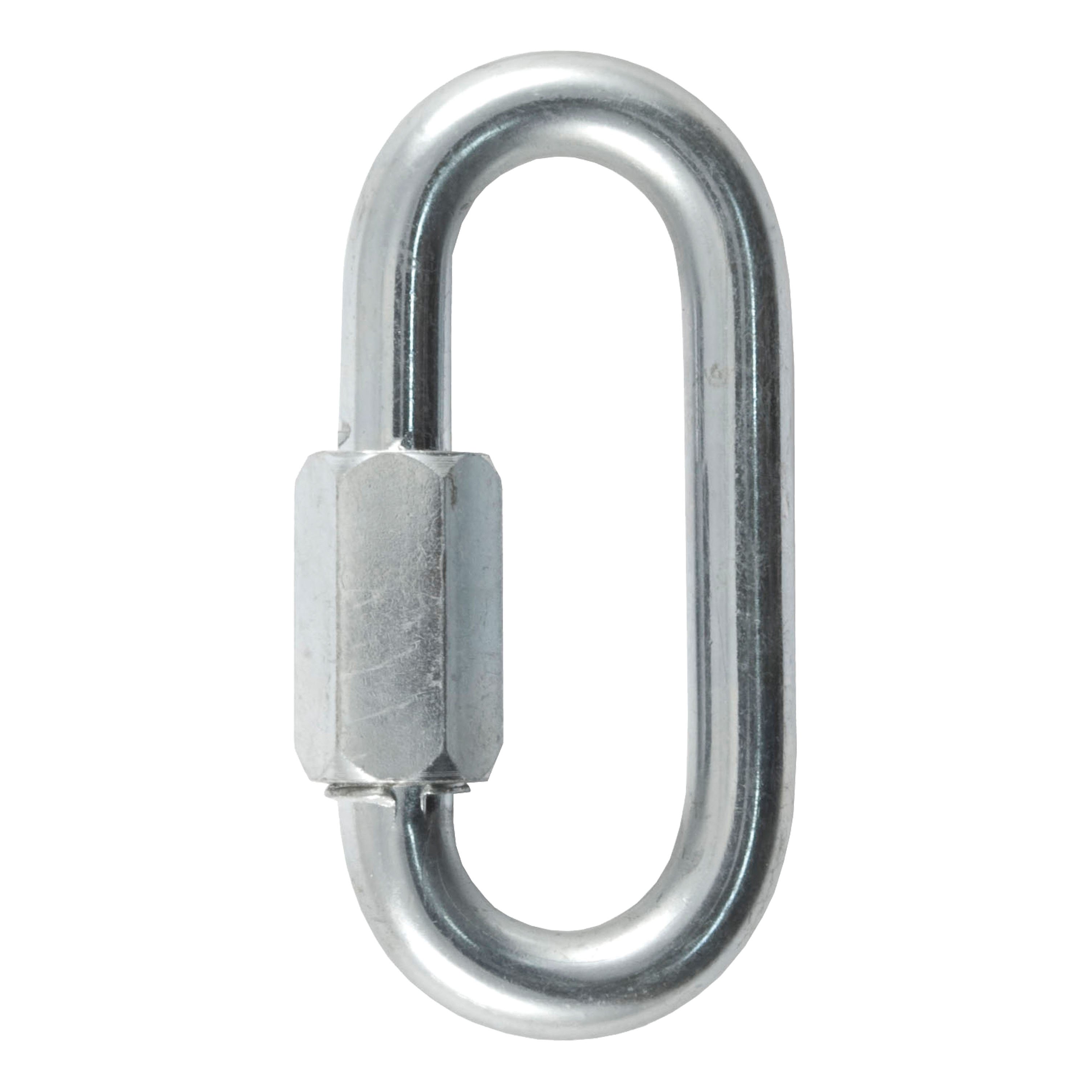 CURT 82930 Threaded Quick Link Trailer Safety Chain Hook Carabiner Clip, 3/8-Inch Diameter, 11,000 lbs Break Strength thumbnail 0