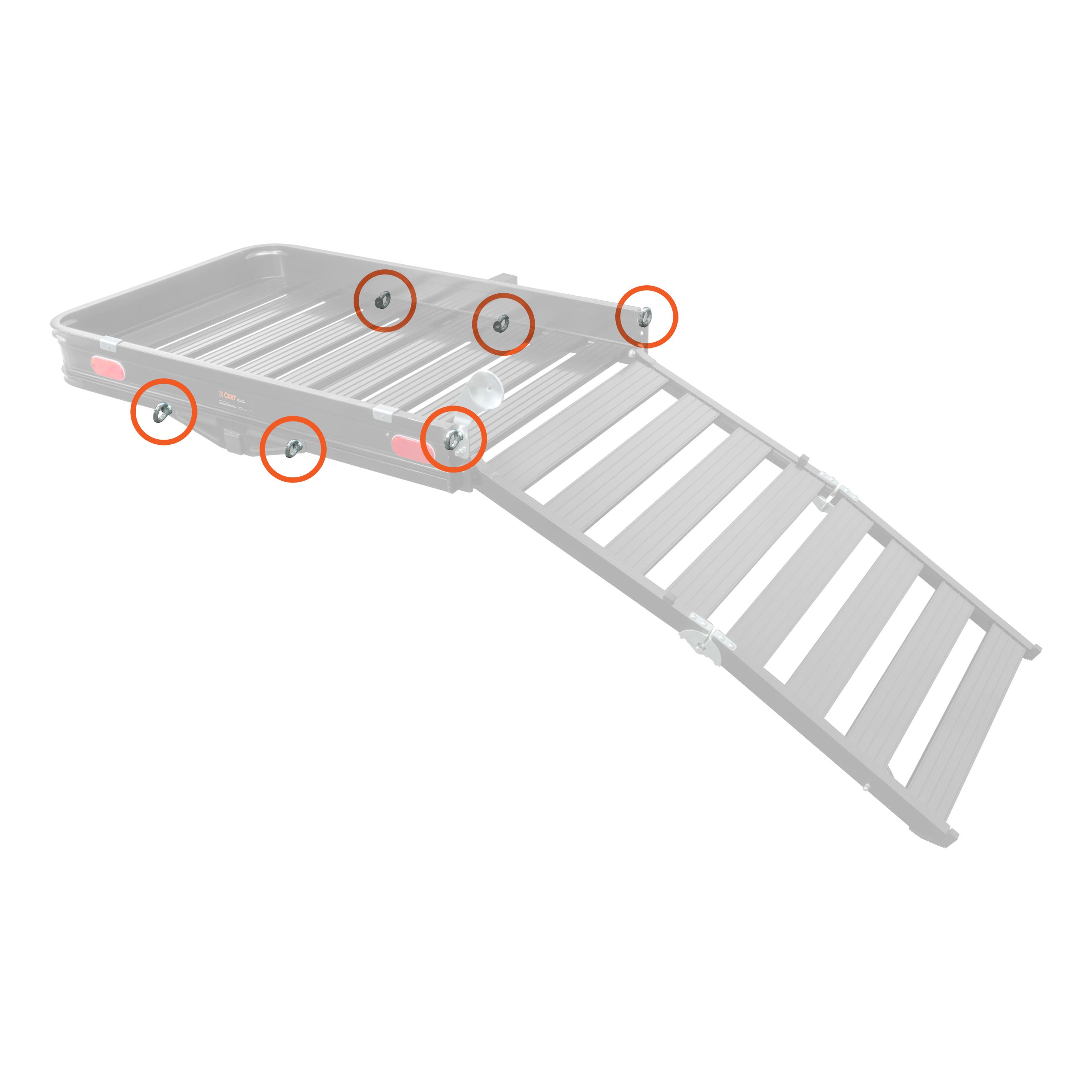 CURT Replacement 18112 Hardware for Cargo Carrier with Ramp thumbnail 1