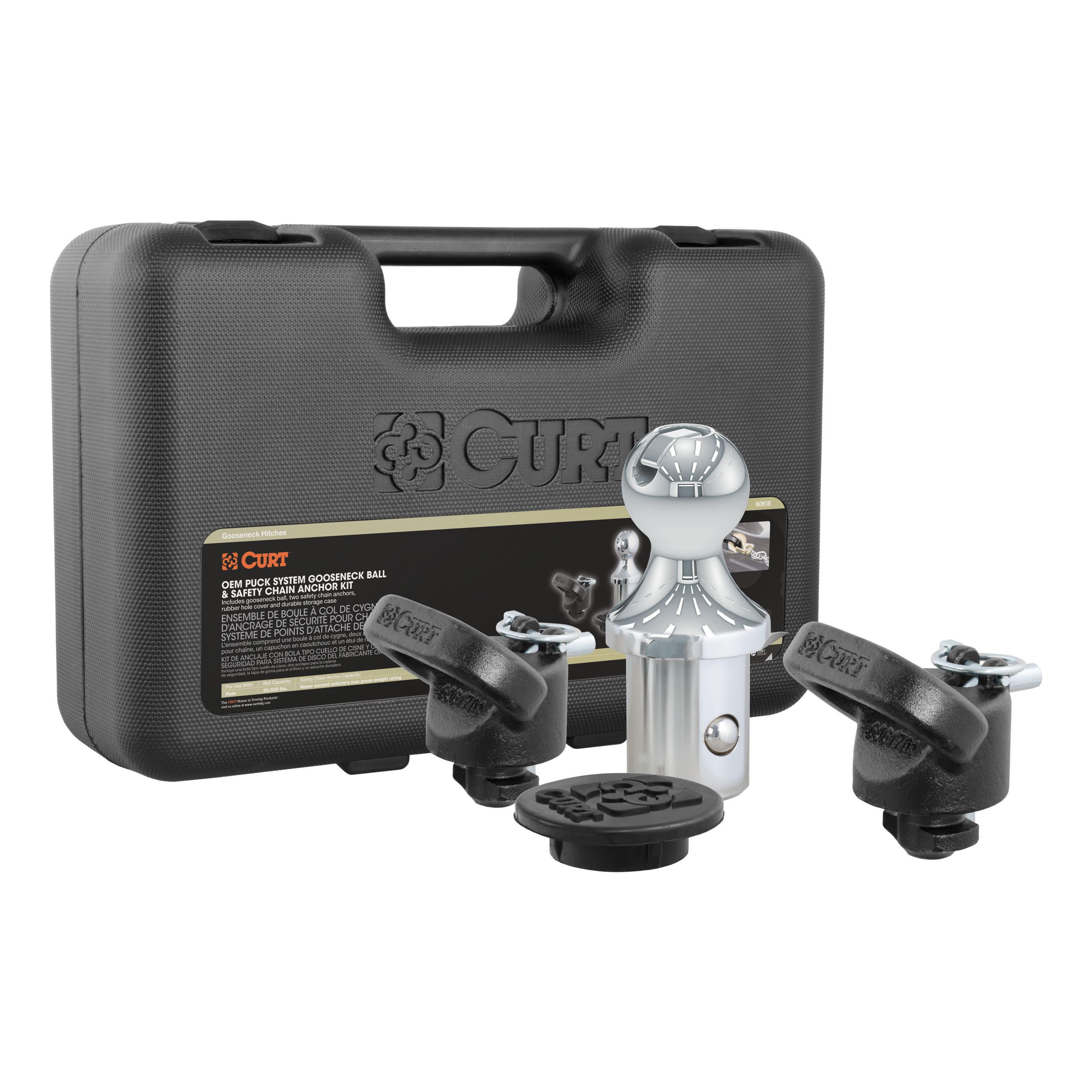 CURT 60618 OEM Puck System Gooseneck Hitch Kit, 30K, 2-5/16-In Ball, Fits Select Ram 2500, 3500 thumbnail 0