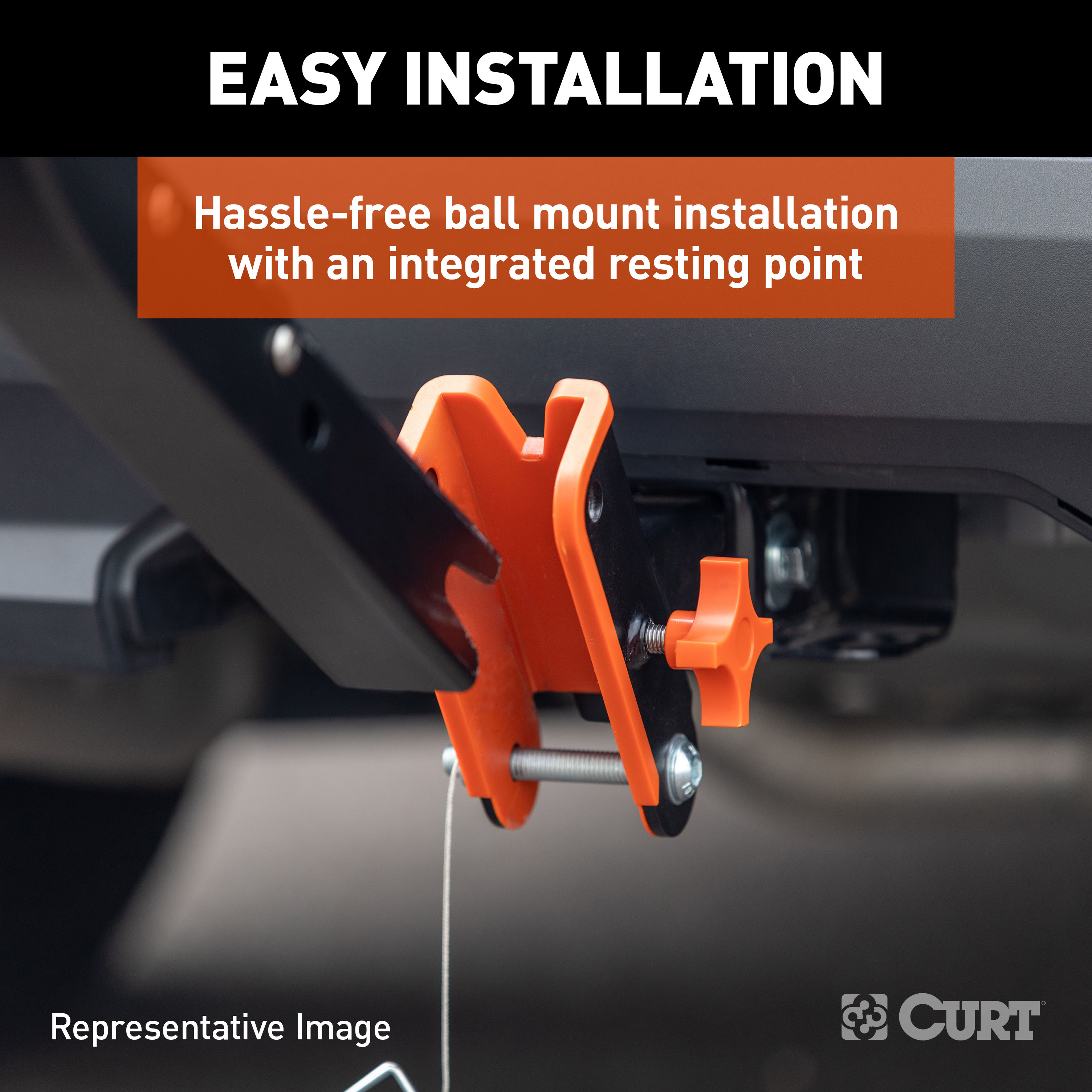 CURT ActiveLink Ball Mount, 2" Ball, 3,500 lbs. GTW 18416 thumbnail 3